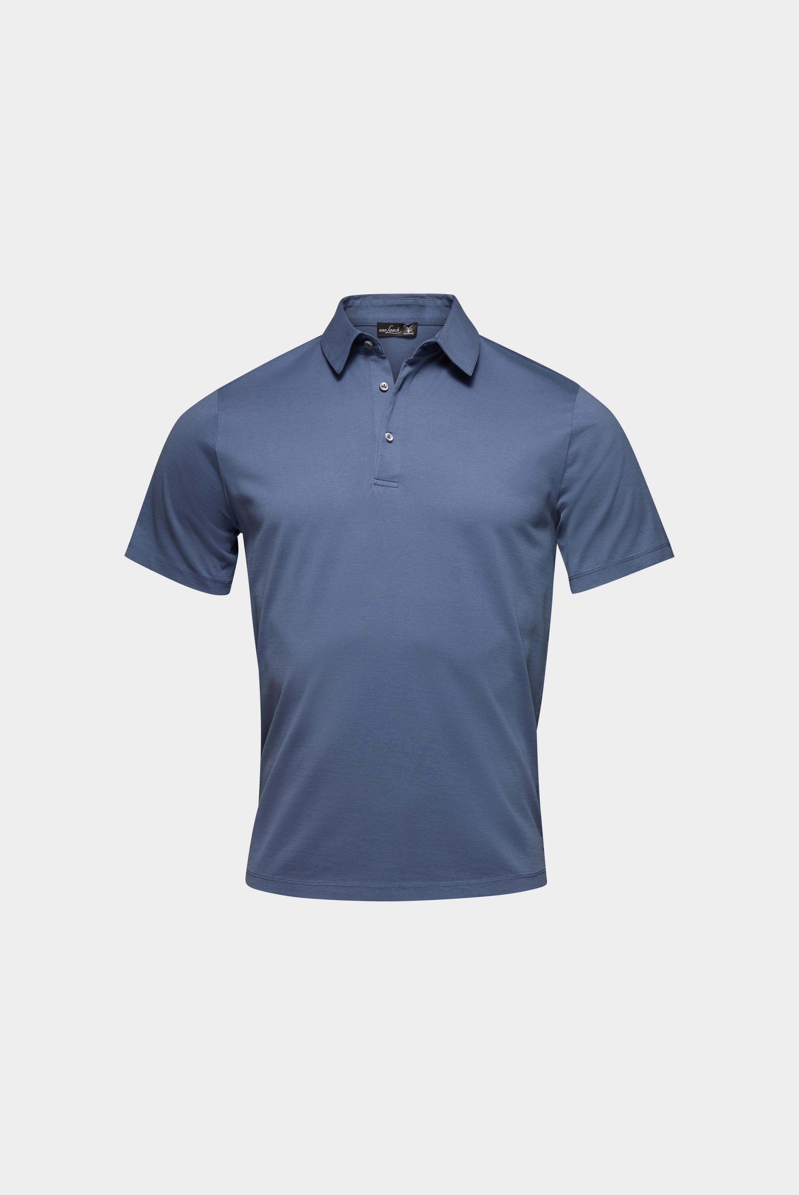 Van Laack-Jersey Poloshirt mit matter Optik-Hemden & Blusen-Black-Deal-Outlet-by-ARCHIVIST