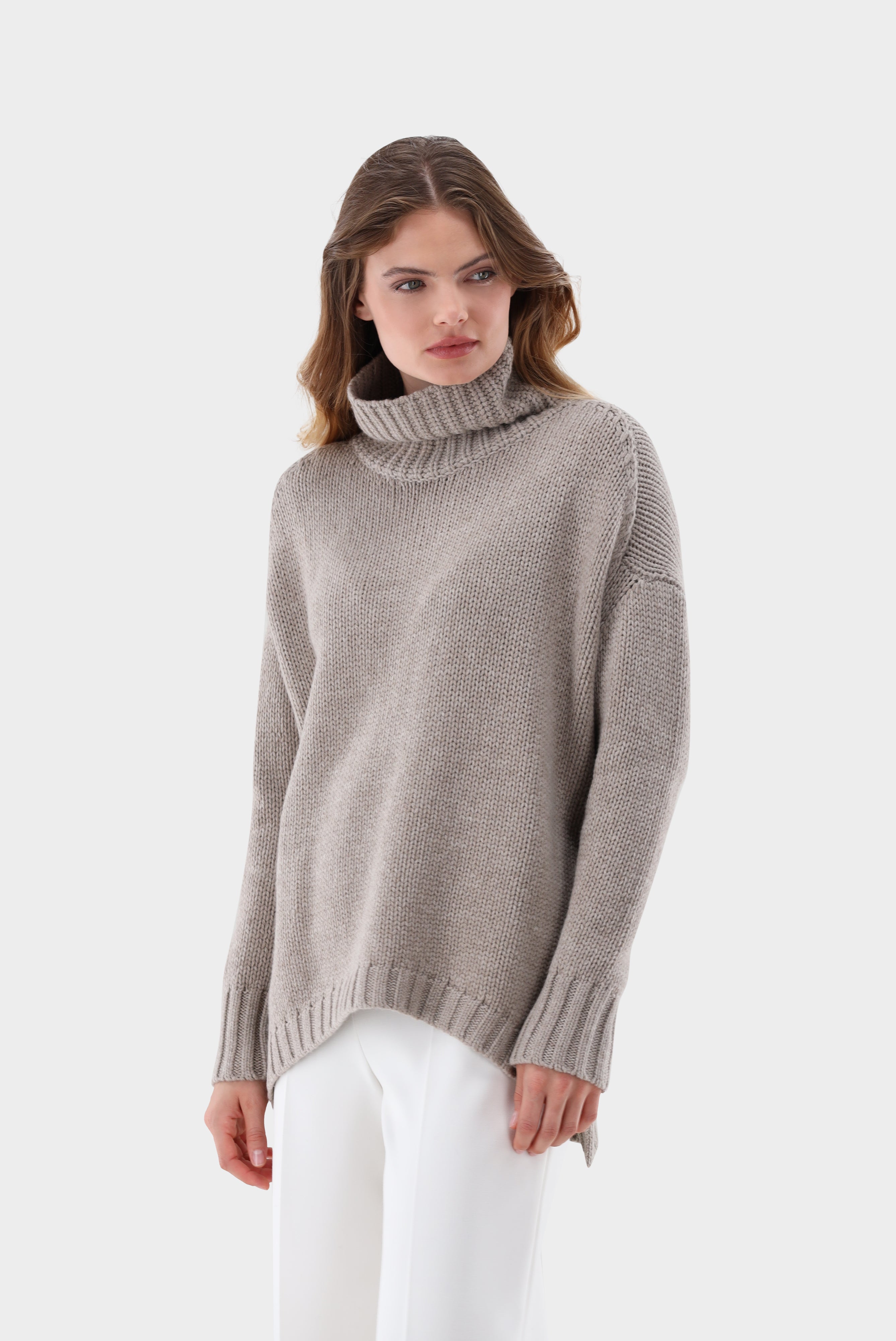 Van Laack-Oversized Rollkragenpullover mit Kaschmir-Strick & Pullover-Black-Deal-Outlet-by-ARCHIVIST