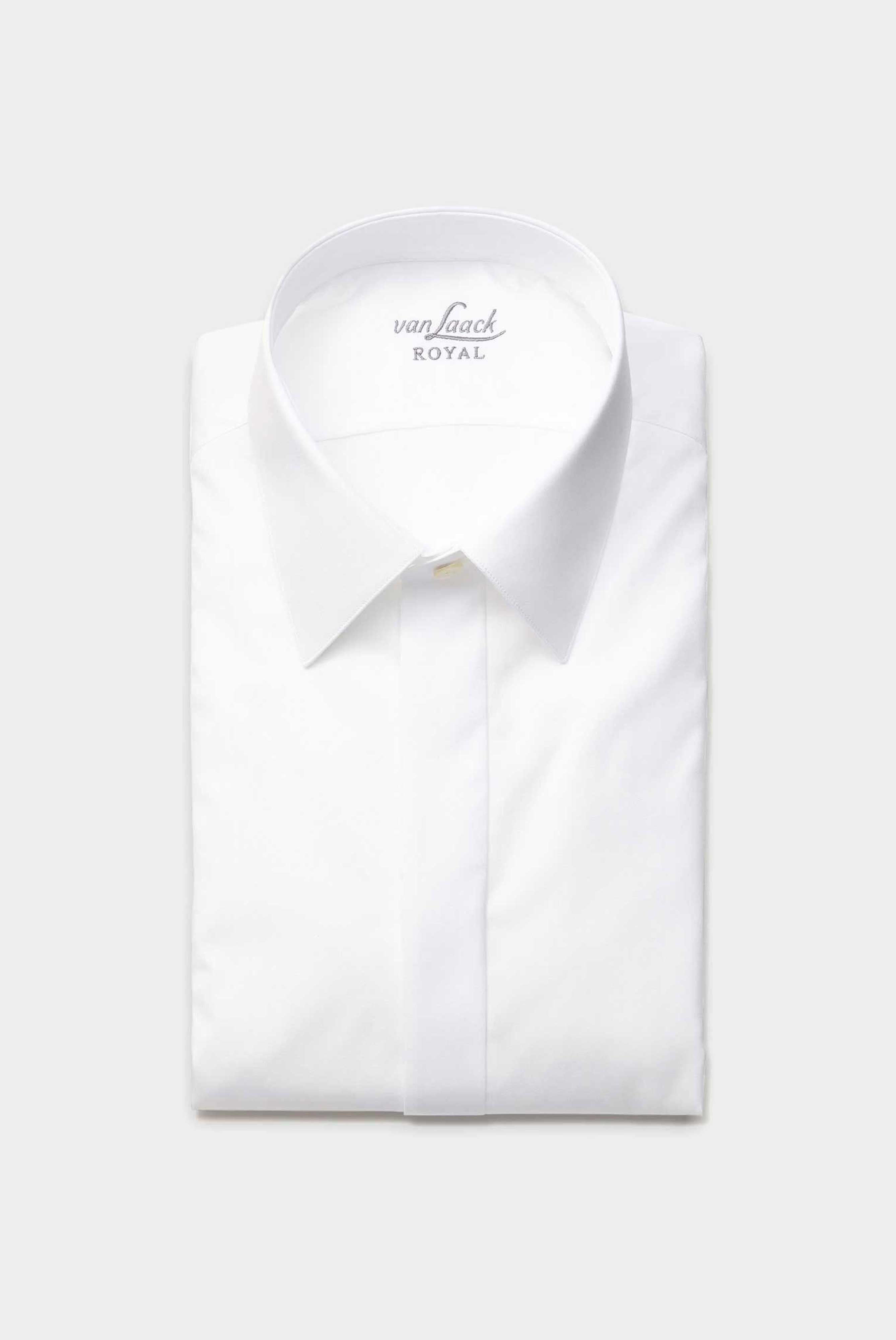 Van Laack-Elegantes Abendhemd mit Kentkragen aus Baumwolle Slim Fit Weiß-Hemden & Blusen-Black-Deal-Outlet-by-ARCHIVIST