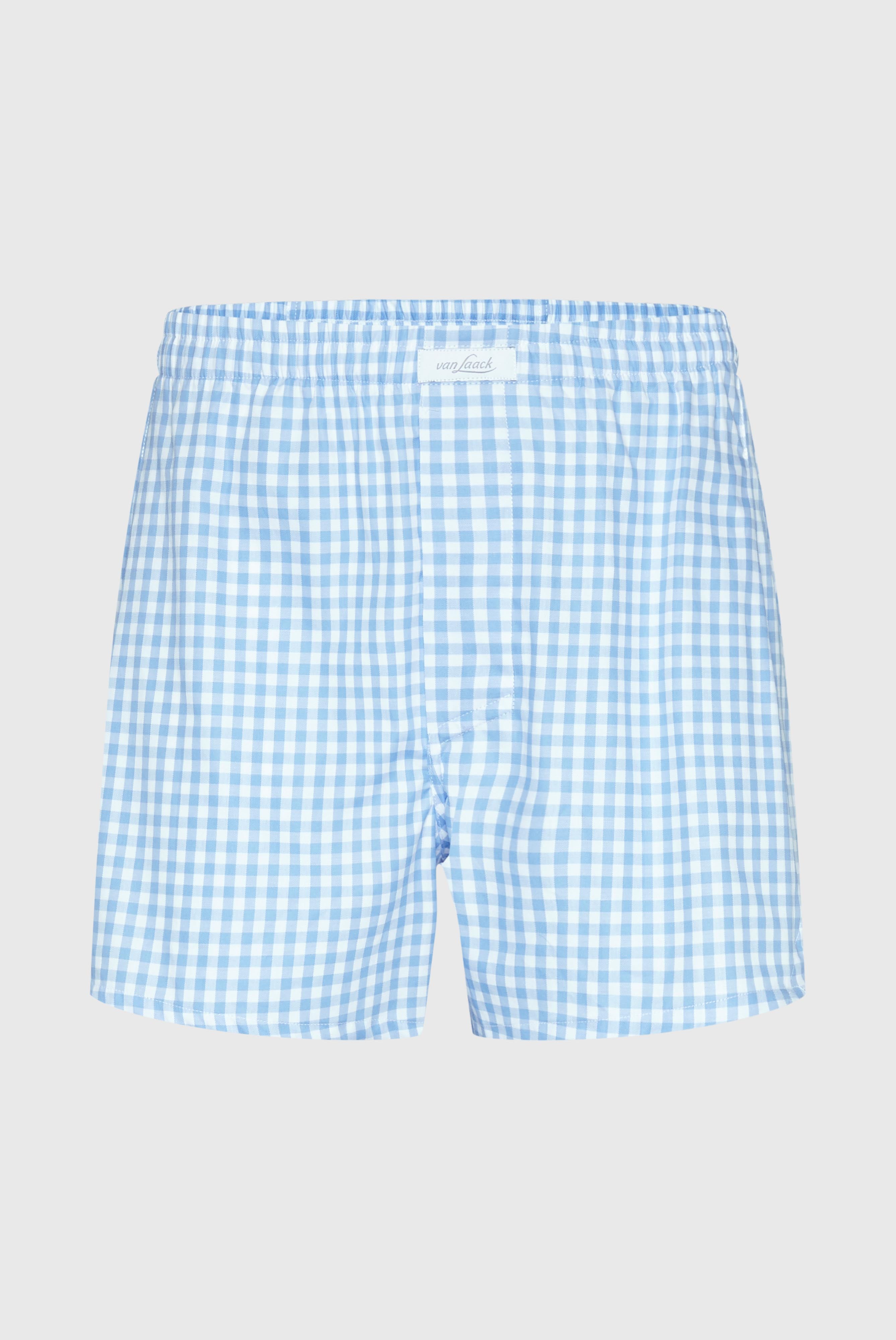 Checkered twill boxer shorts