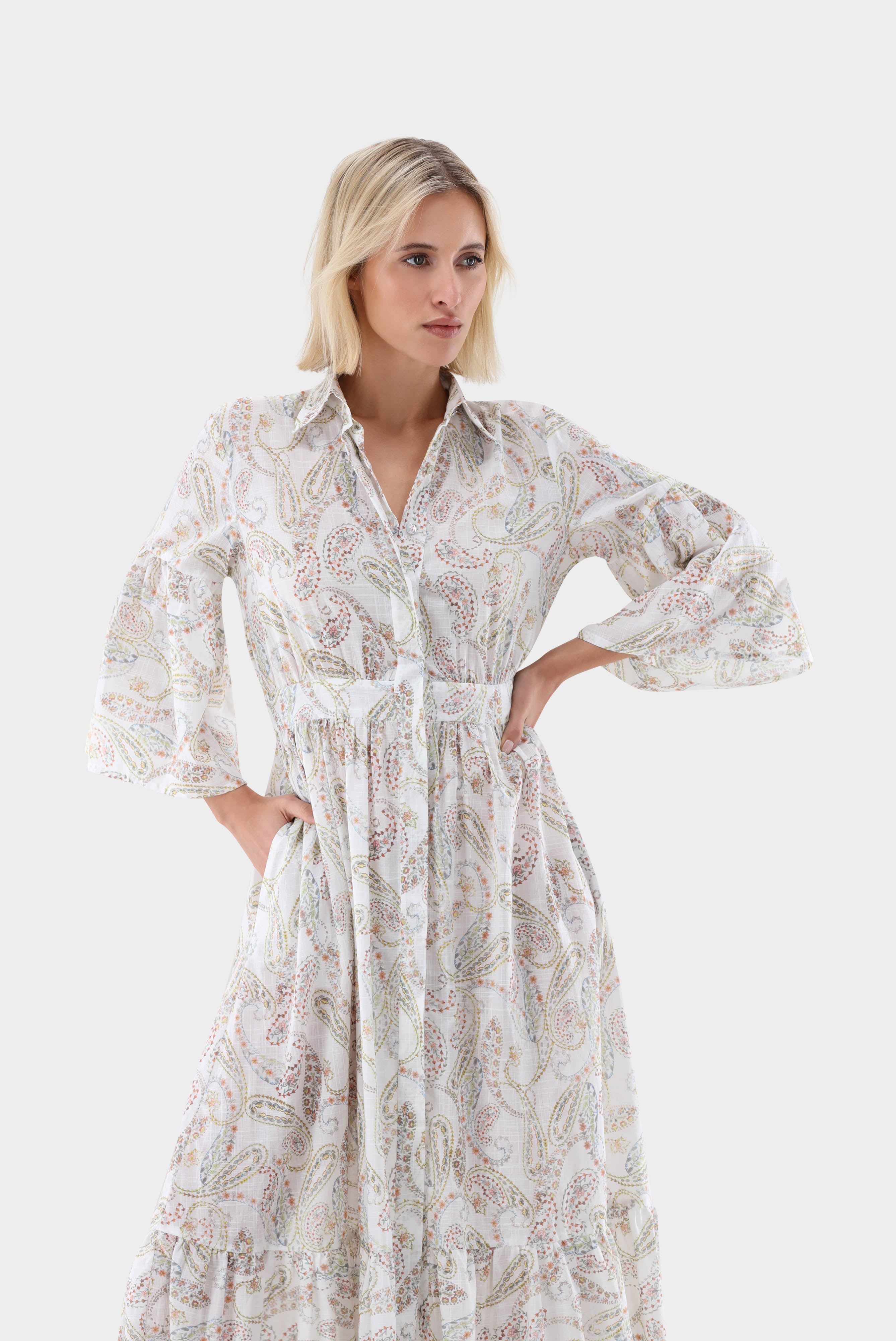 Maxikleid mit Paisley-Druck