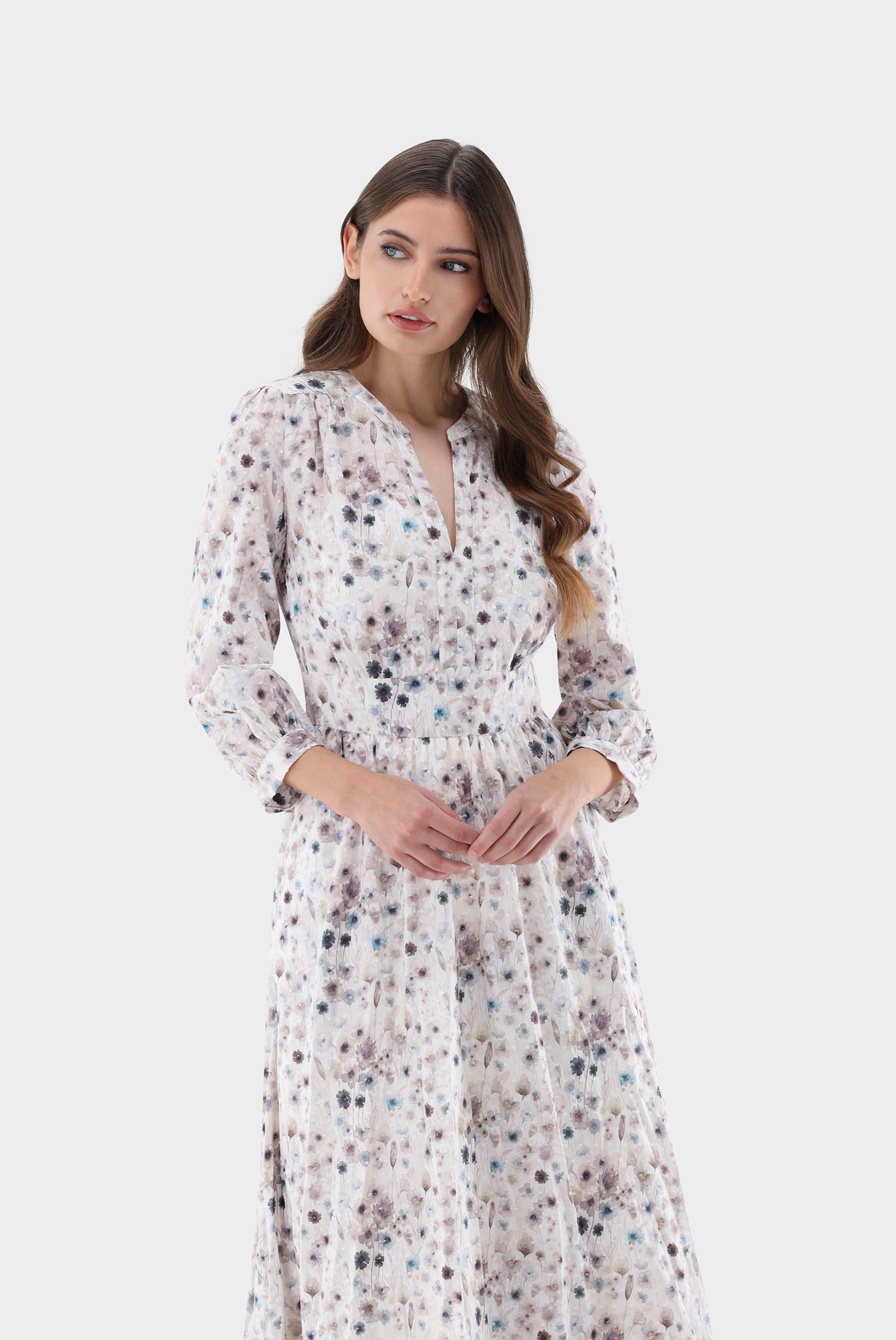 Van Laack-Maxikleid mit Blumenprint-Kleider & Röcke-Black-Deal-Outlet-by-ARCHIVIST