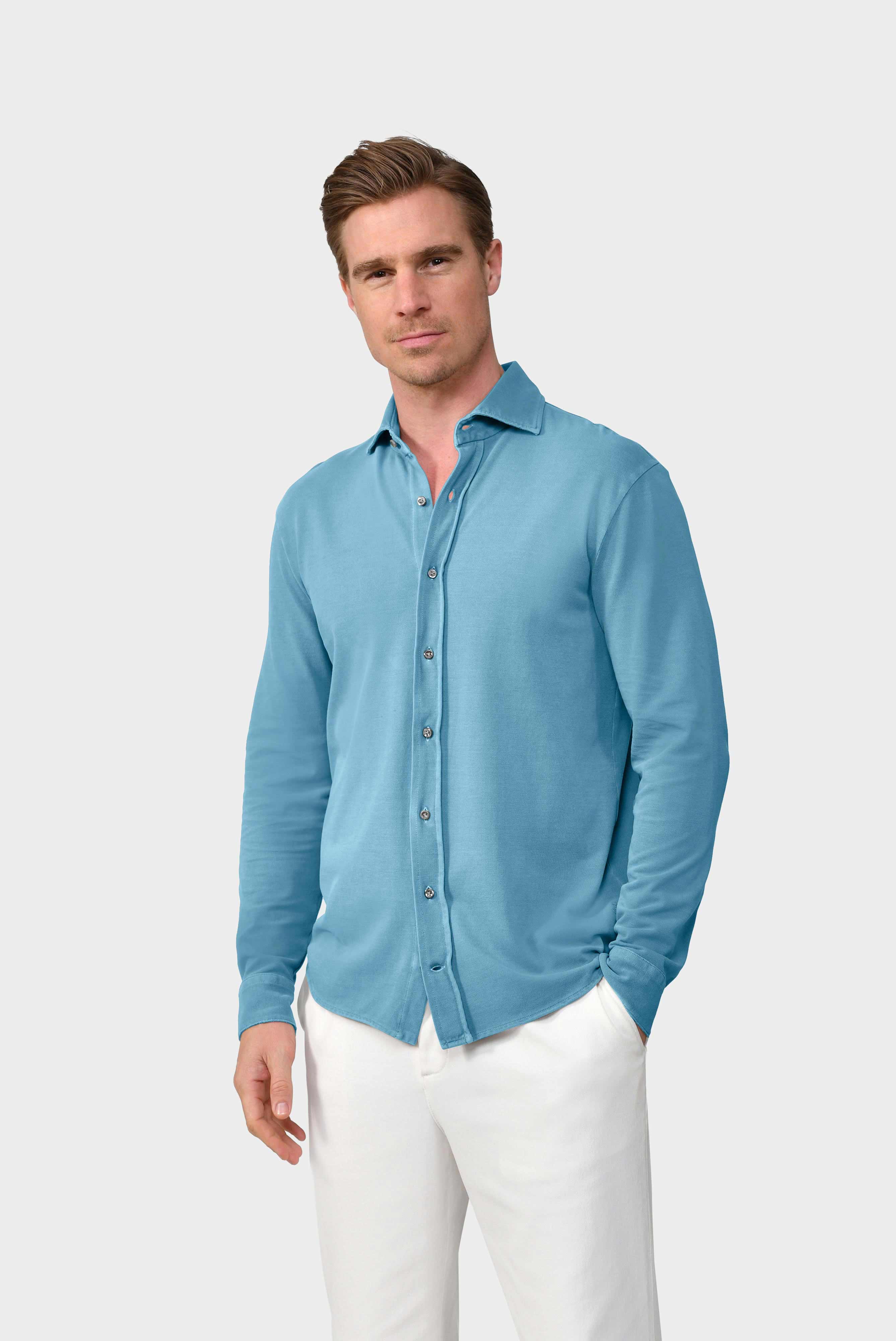 Garment Dyed Piqué Hemd