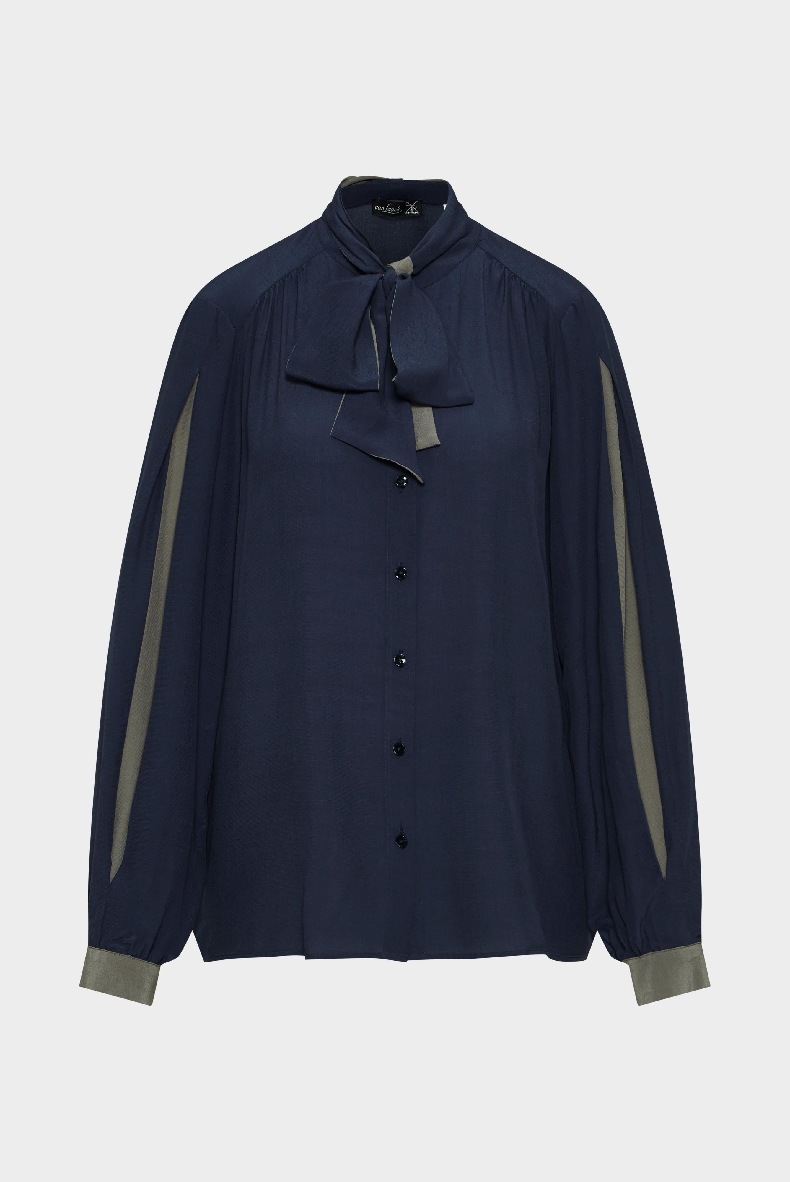 Red/Pink pussy-bow blouse