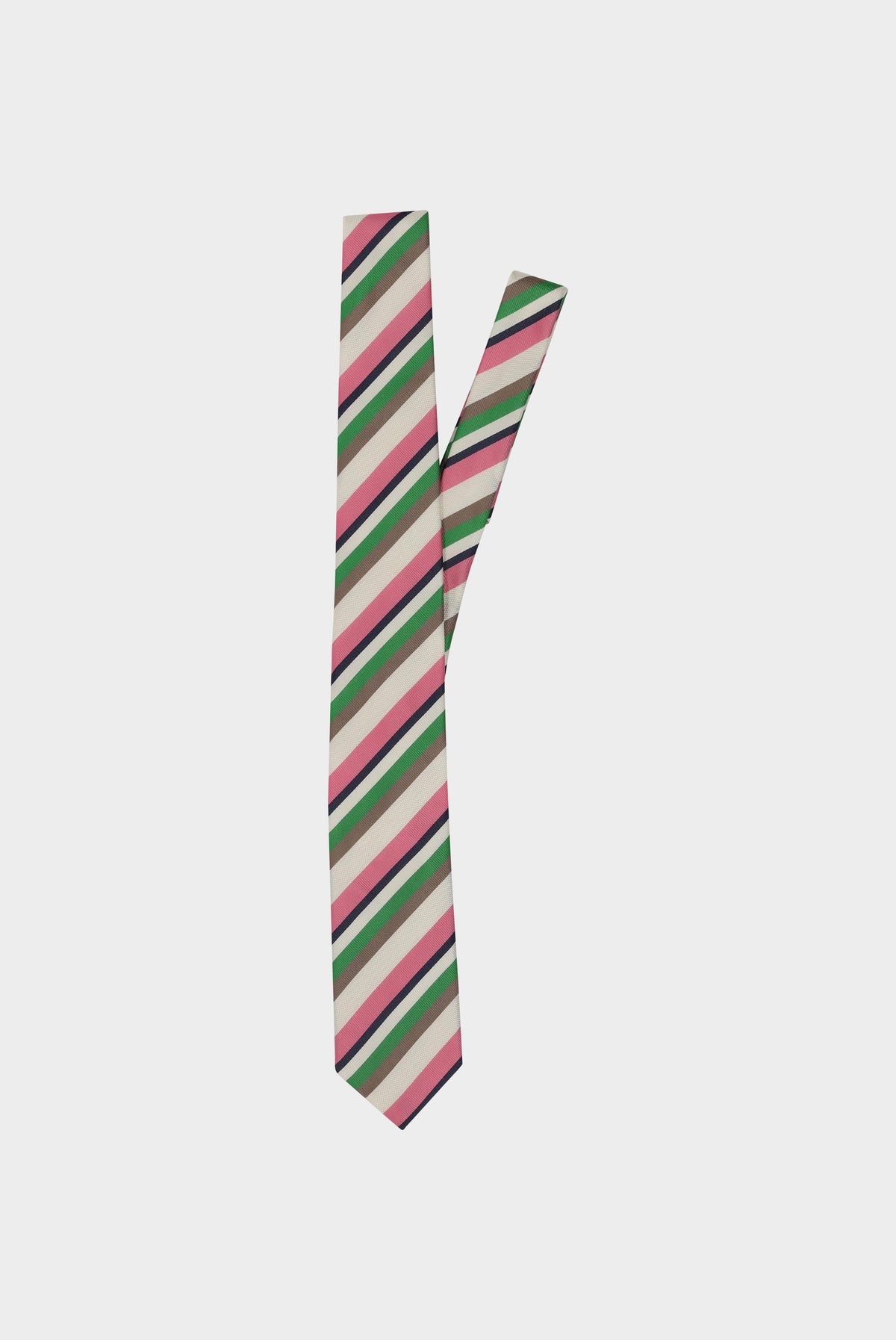 Striped silk jacquard tie
