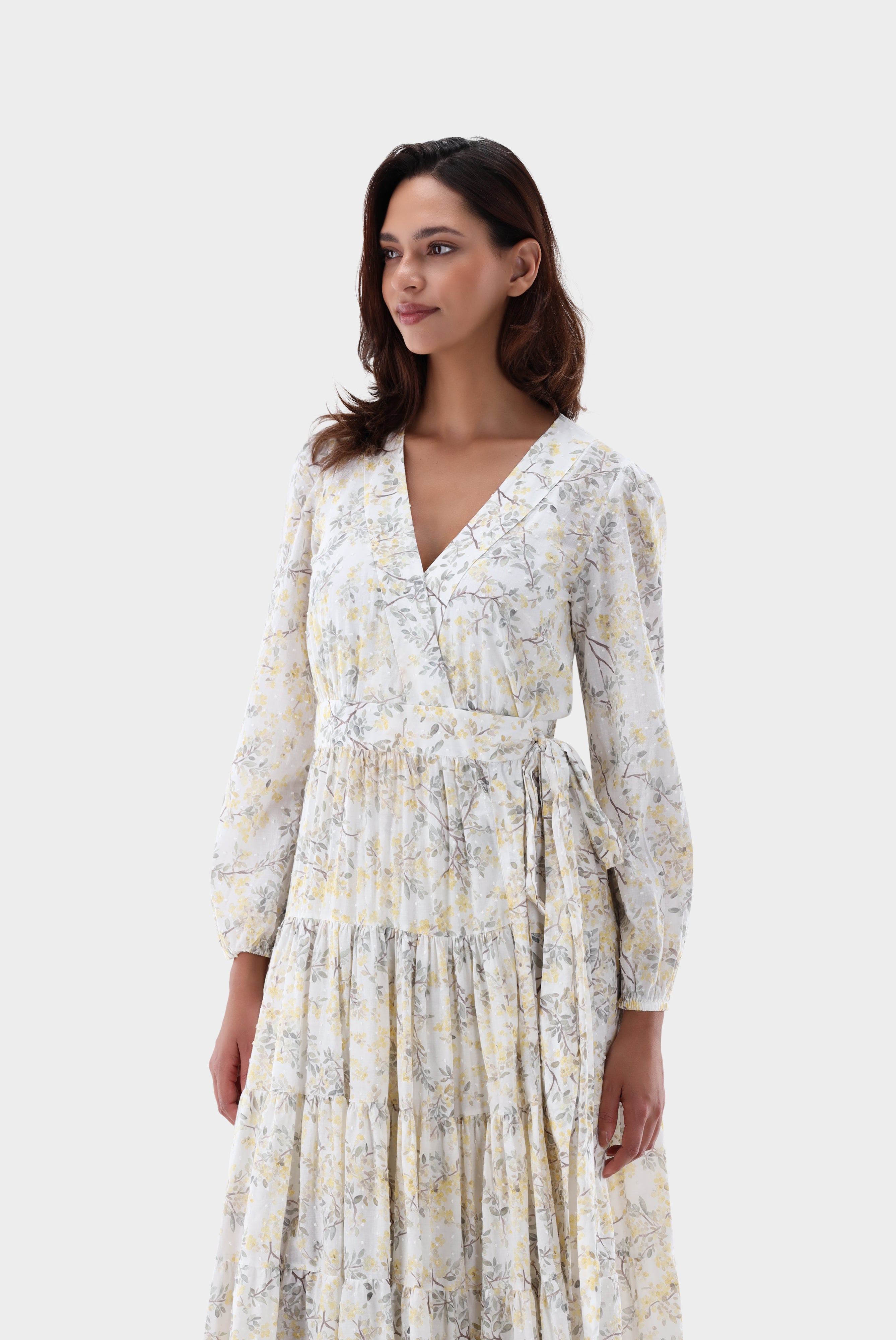 Van Laack-Midi-Wickelkleid mit Puffärmeln-Kleider & Röcke-Black-Deal-Outlet-by-ARCHIVIST