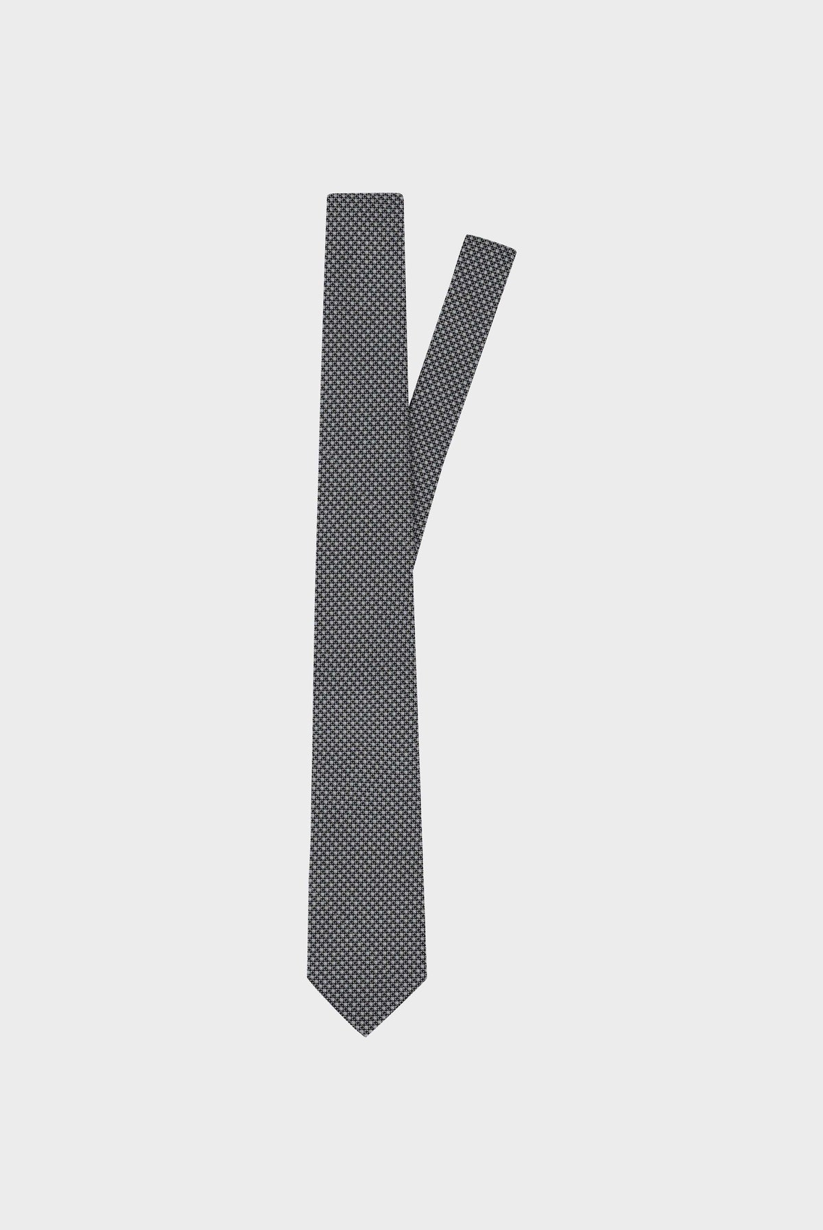 Textured silk jacquard tie
