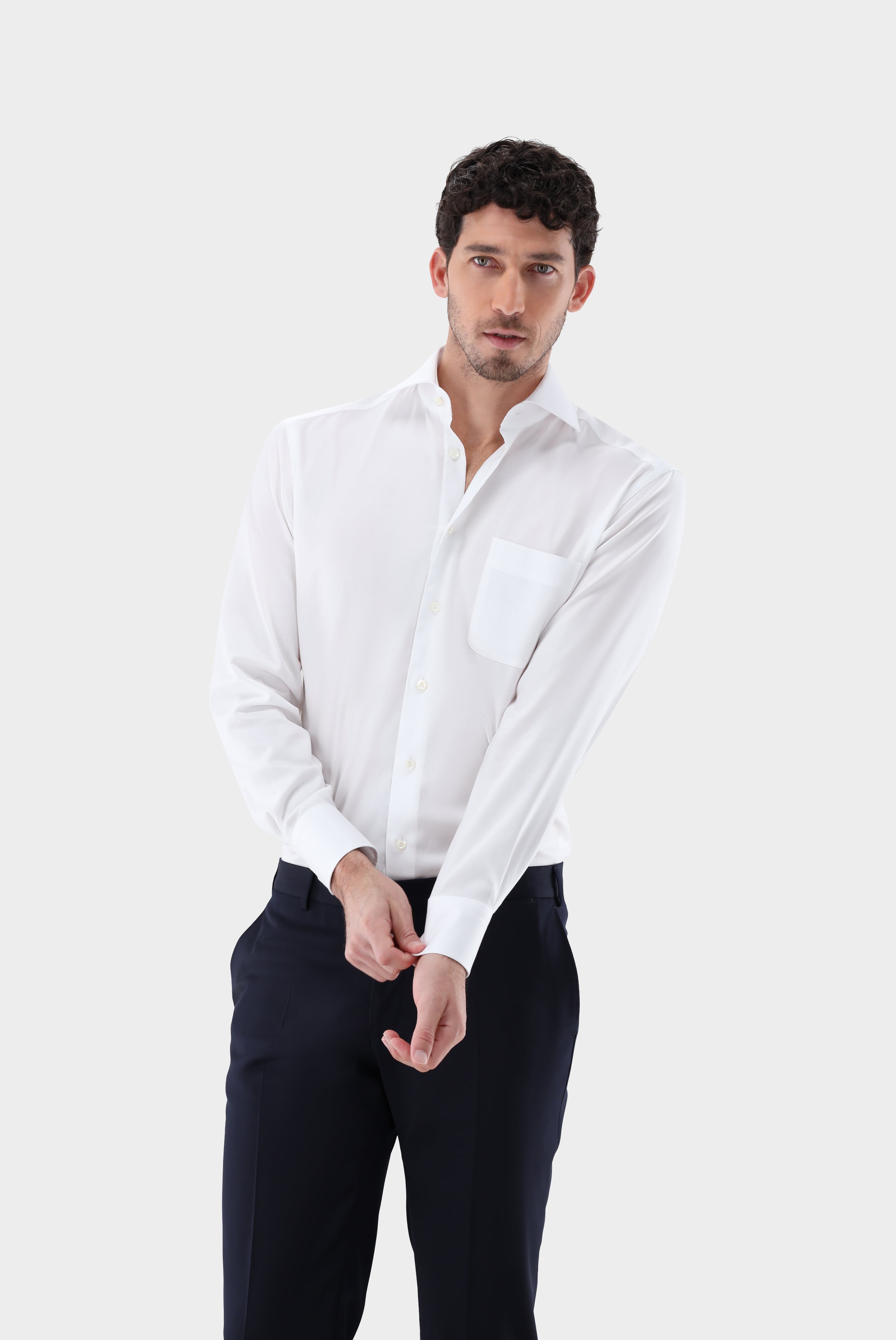 Natté Hemd mt Strukturmuster Comfort Fit