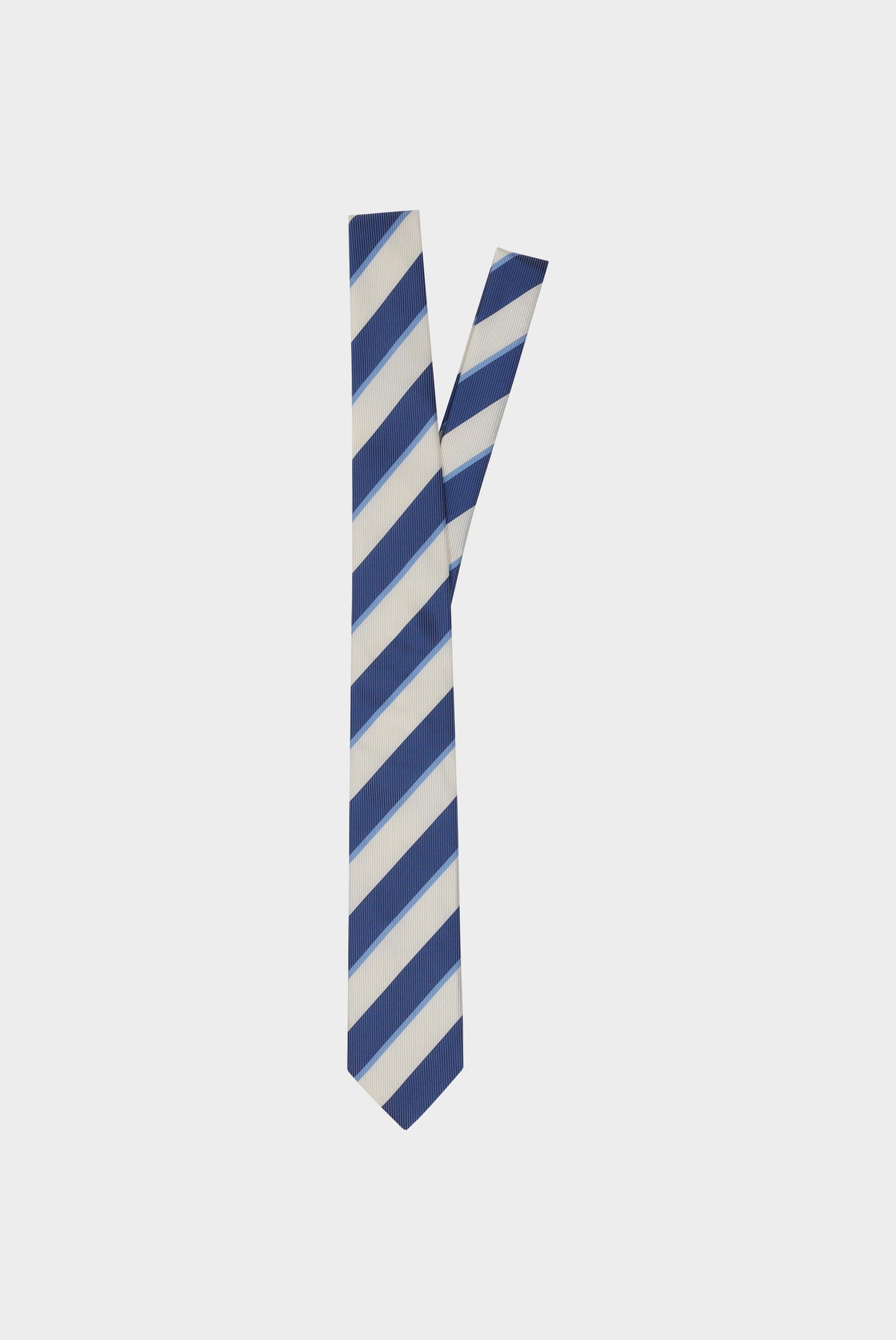 Striped silk jacquard tie