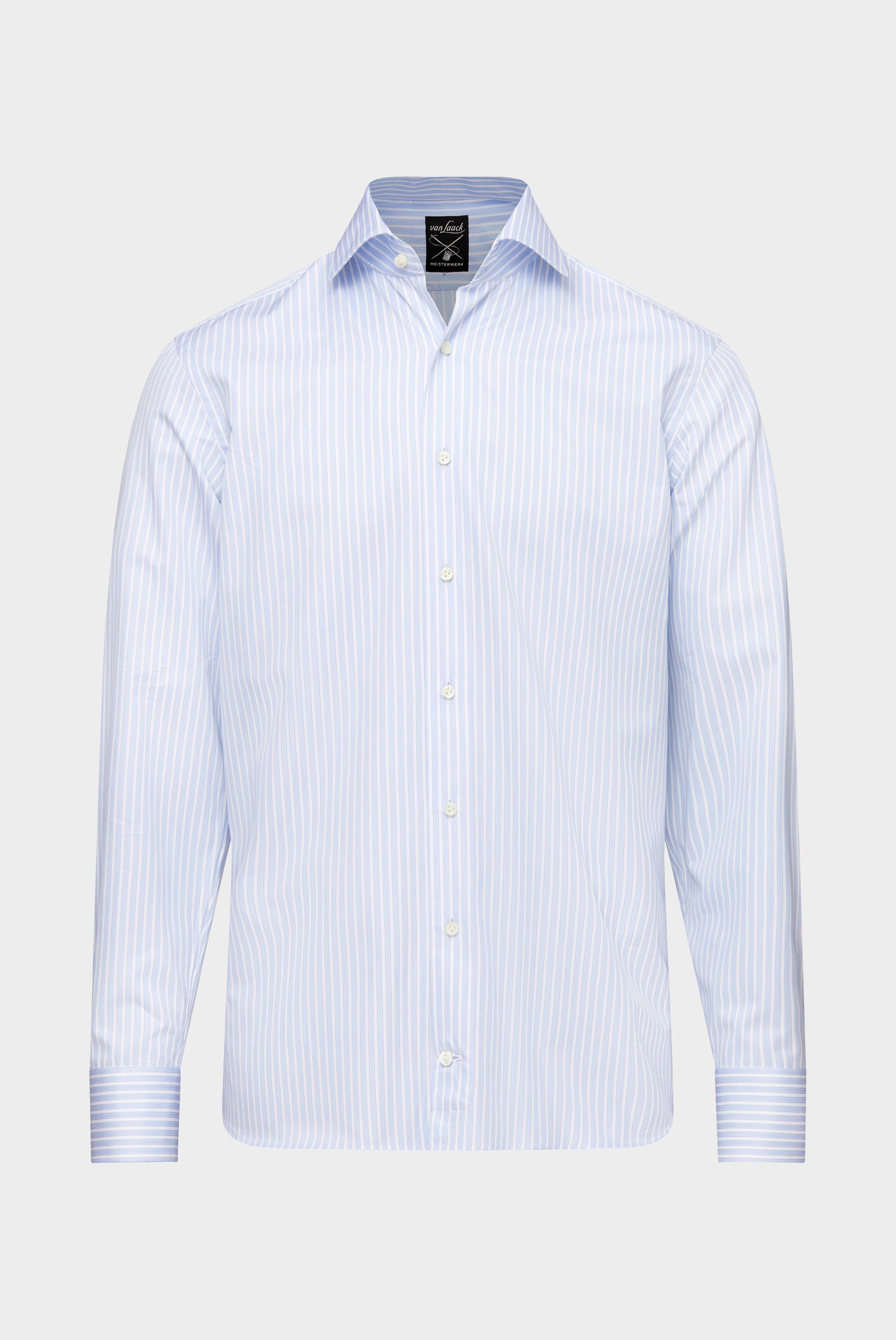 Van Laack-Gestreiftes Sartorial Hemd aus feinem Twill Blau-Hemden & Blusen-Black-Deal-Outlet-by-ARCHIVIST