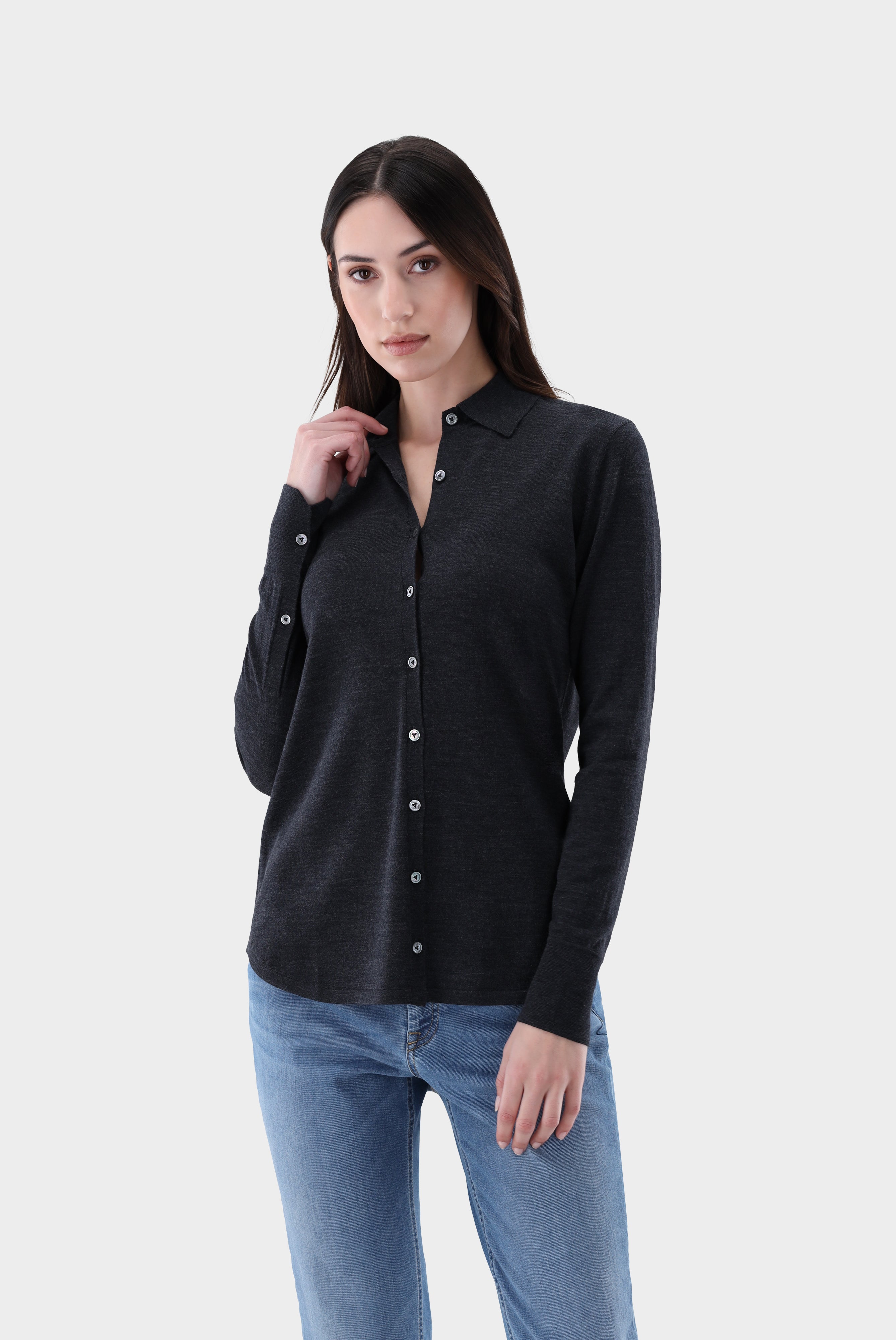 Strick-Bluse aus Merinowolle