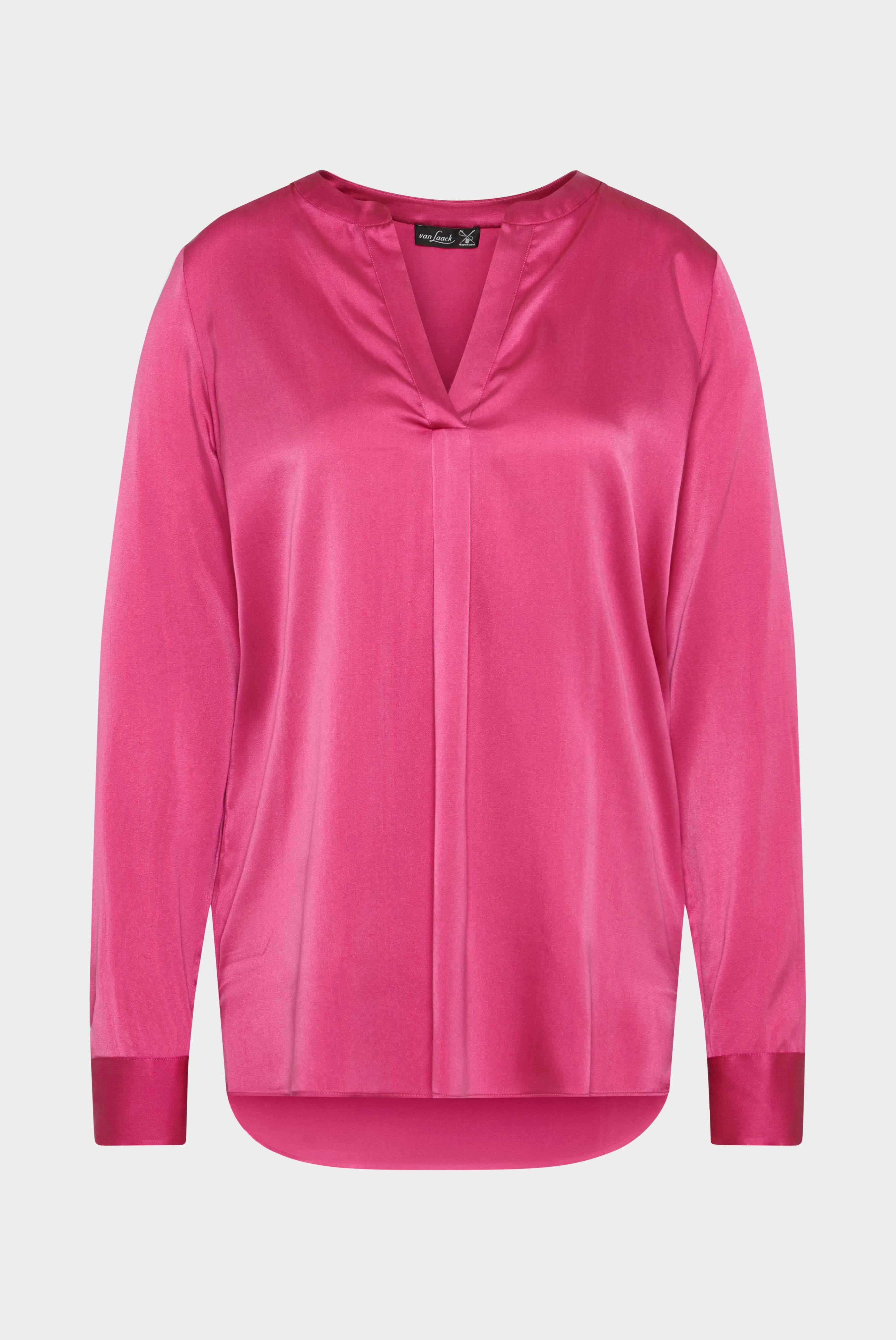 Tunika Bluse aus Seide Pink