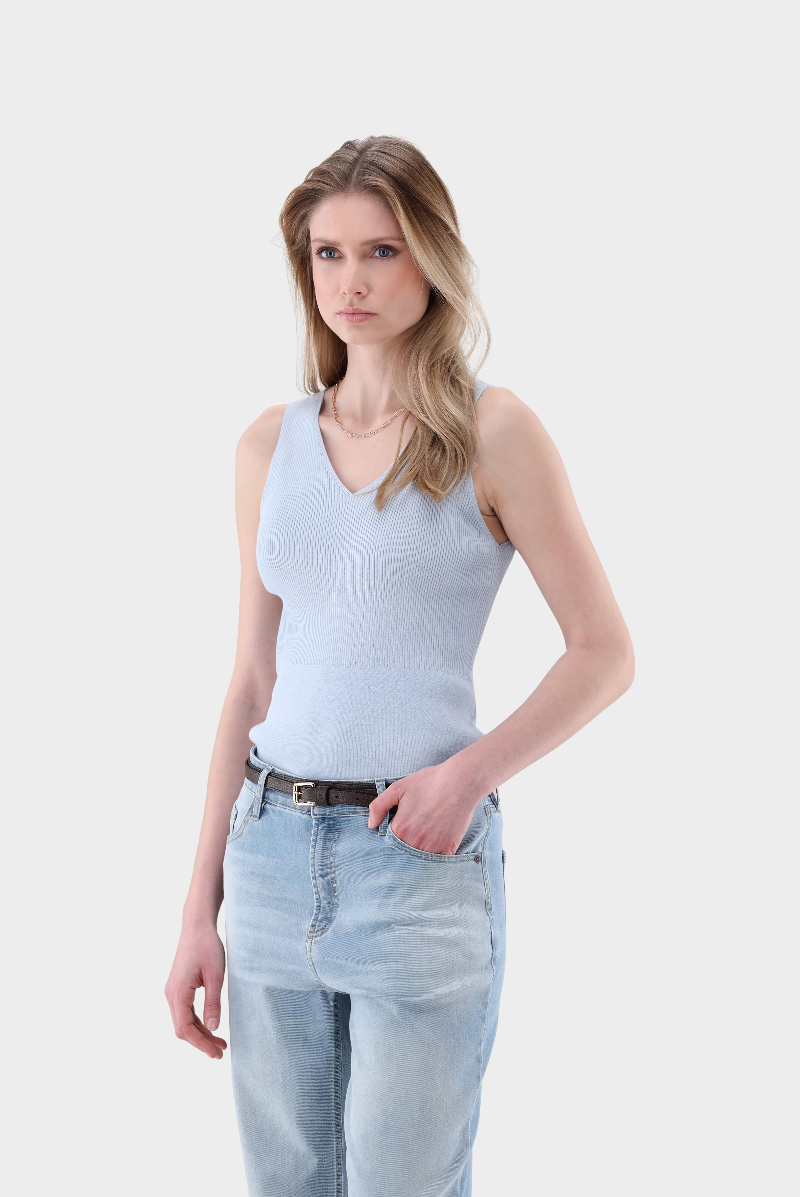 Van Laack-Tanktop aus Rippstrick-Strick & Pullover-Black-Deal-Outlet-by-ARCHIVIST