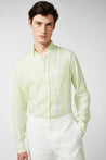 Van Laack-Button-Down-Hemd aus Leinen mit Streifendruck Beige-Hemden & Blusen-Black-Deal-Outlet-by-ARCHIVIST