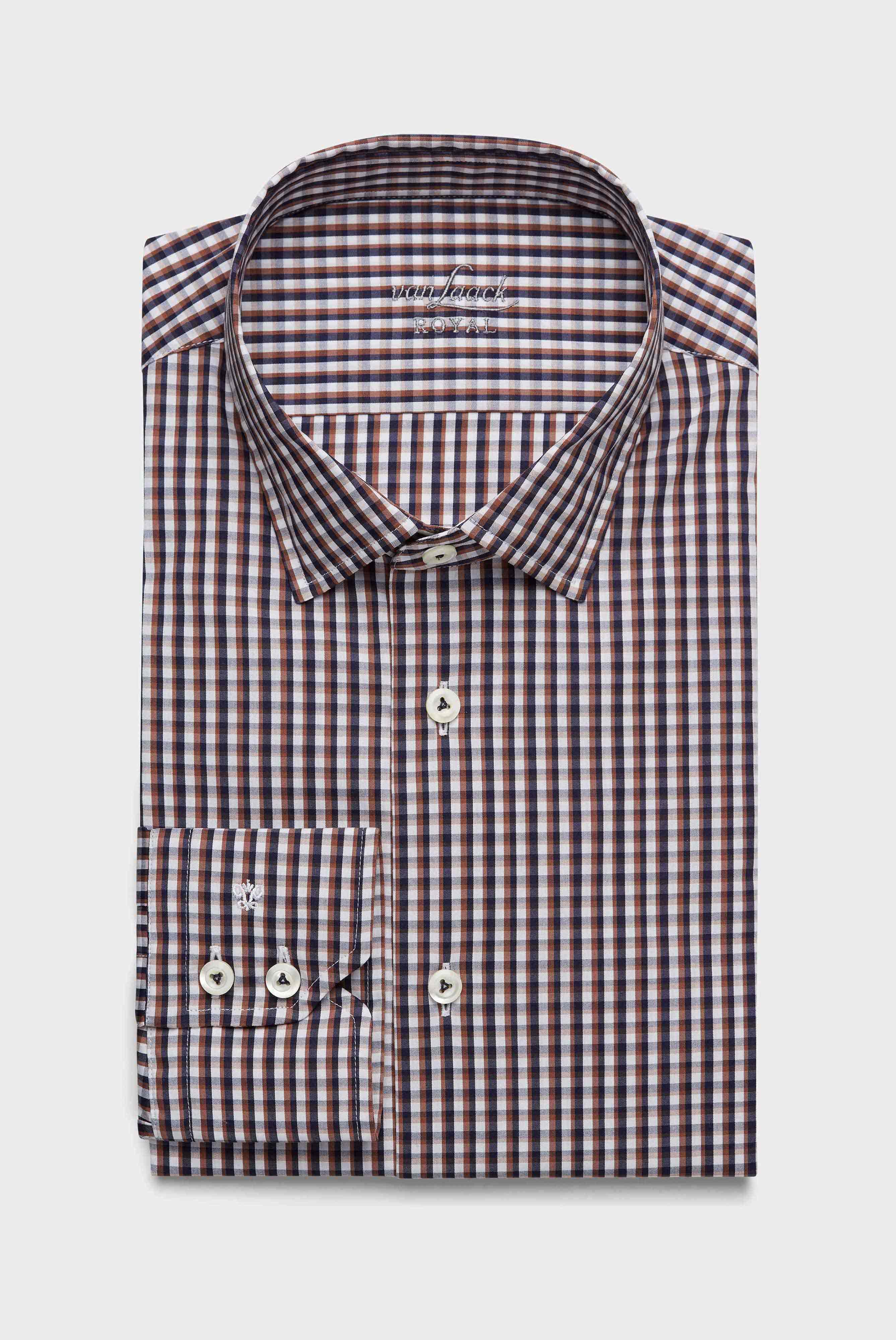 Van Laack-Kariertes Popeline Hemd Tailor Fit-Hemden & Blusen-Black-Deal-Outlet-by-ARCHIVIST