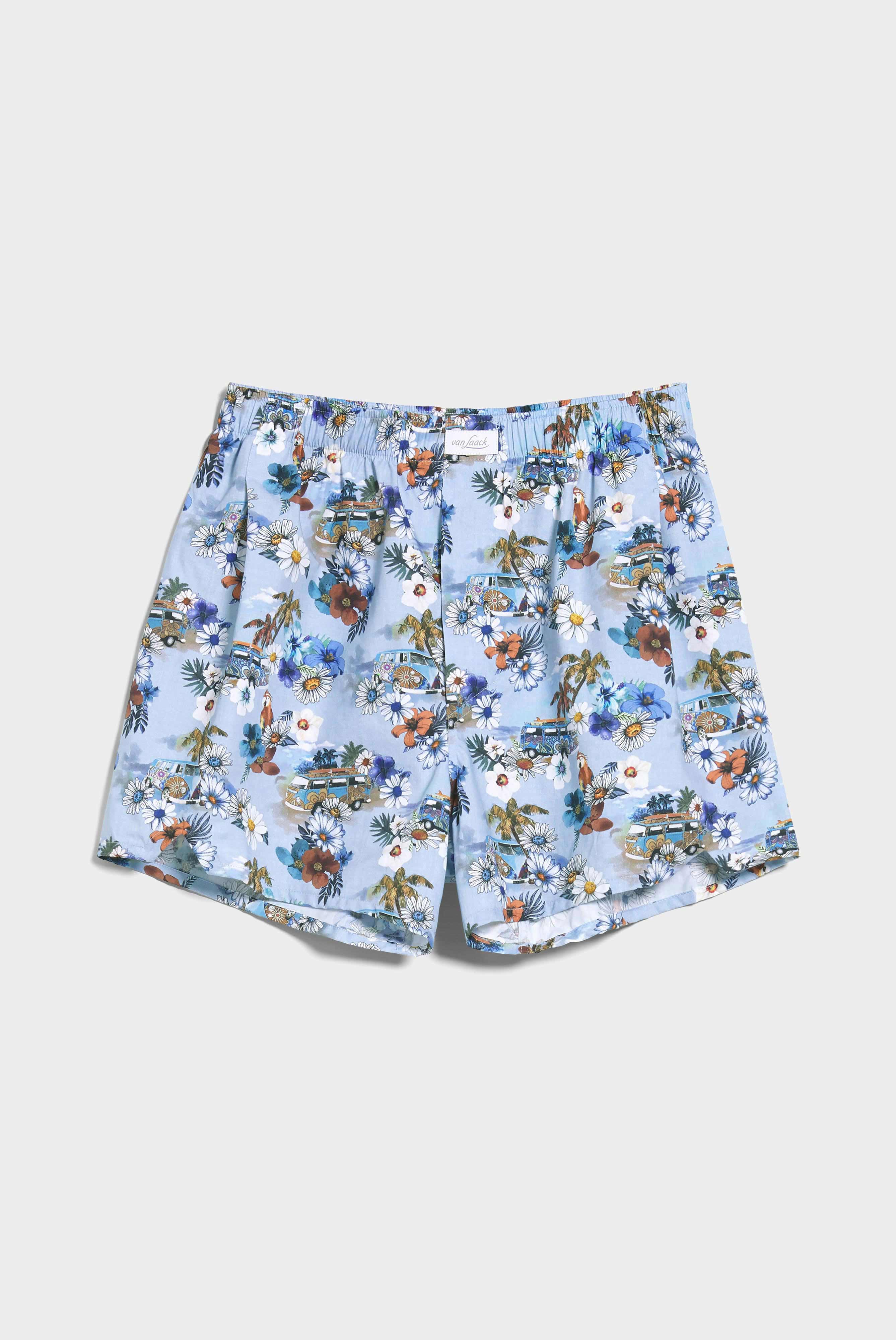 Bequeme Boxershort mit Druck Blau