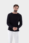 Van Laack-Zopfstrick Pullover mit Seide und Baumwolle-Strick & Pullover-Black-Deal-Outlet-by-ARCHIVIST