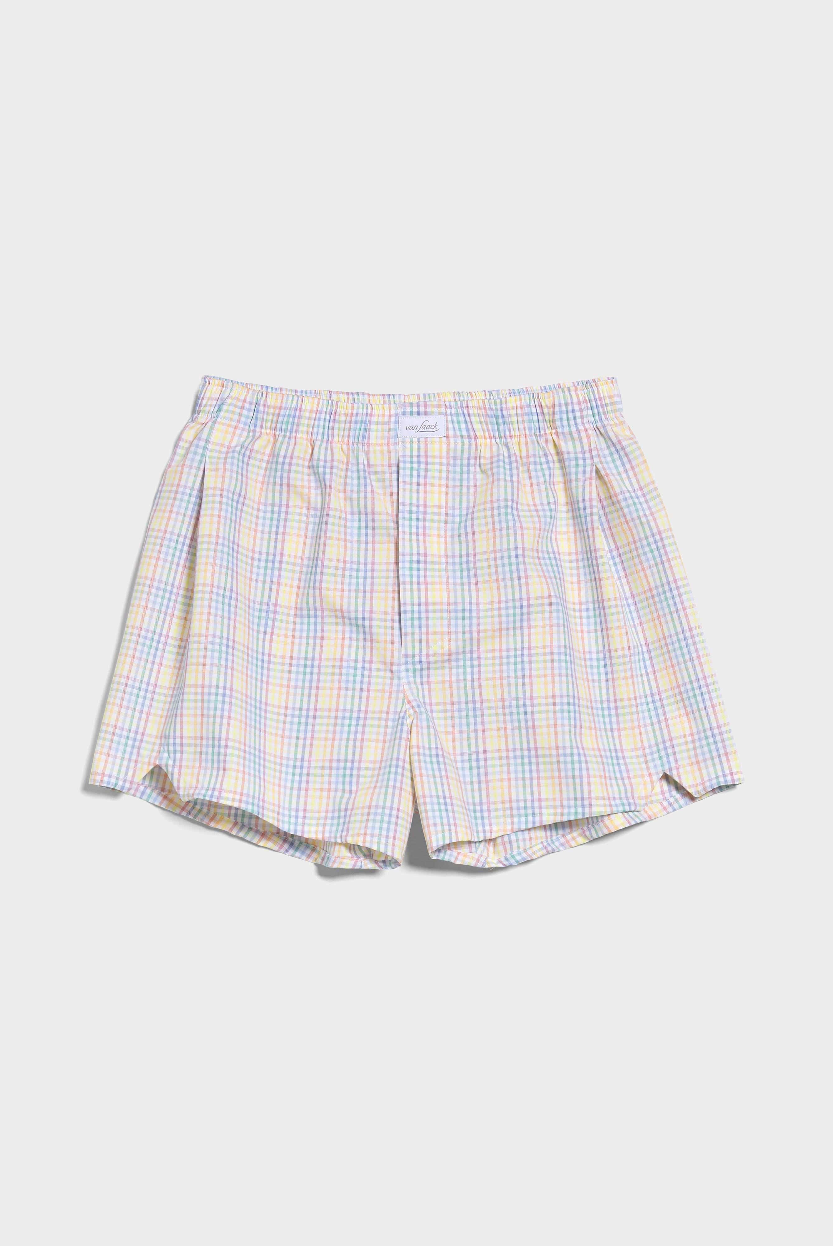 Van Laack-Herren Boxershorts aus Baumwolle und Elasthan Bunt / Weiß kariert-Unterwäsche-Black-Deal-Outlet-by-ARCHIVIST