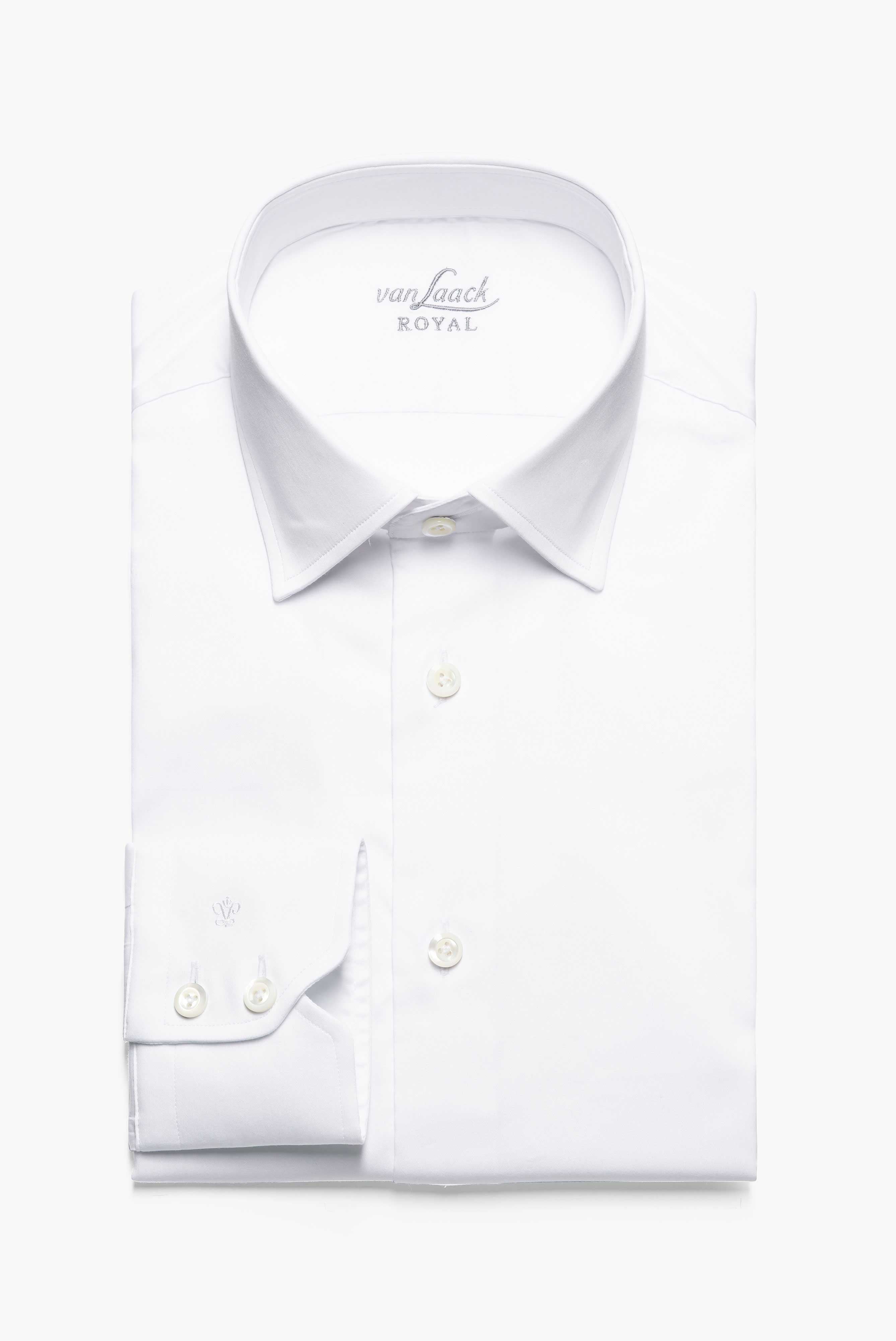 Business shirt with elastane, Tailor Fit, White