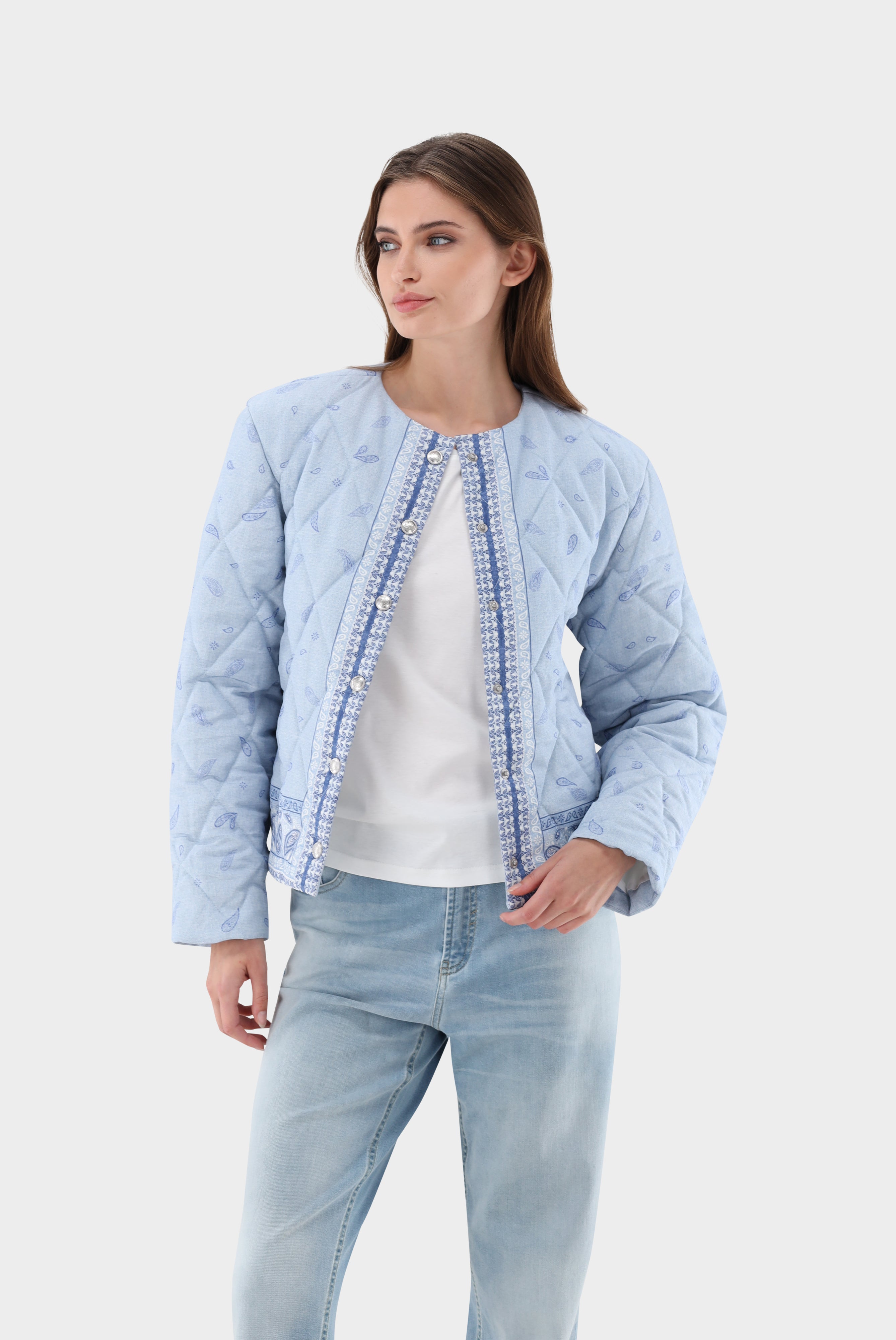 Van Laack-Steppjacke mit Bandana-Druck-Jacken & Mäntel-Black-Deal-Outlet-by-ARCHIVIST