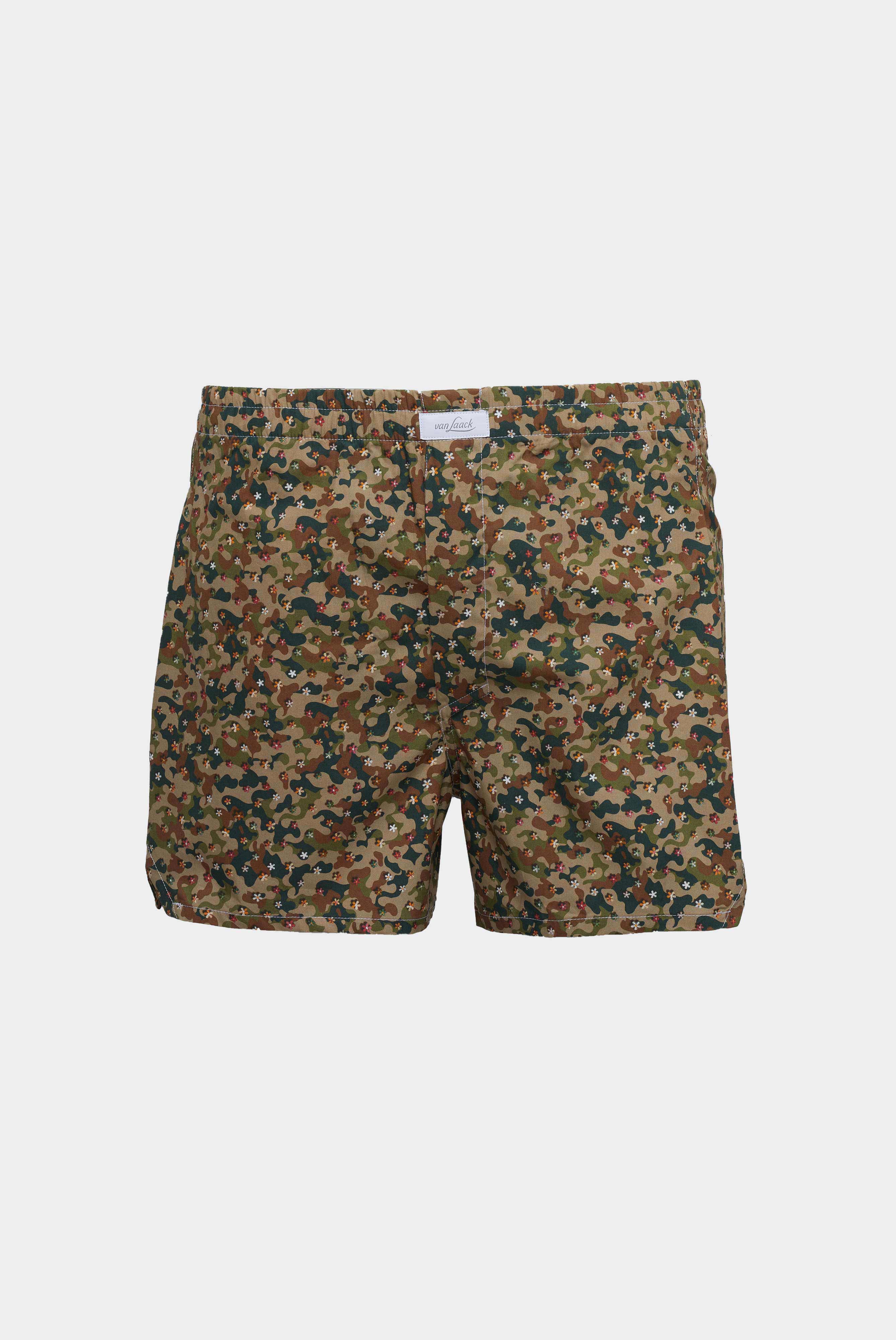 Bequeme Boxershorts mit Camouflage Grün