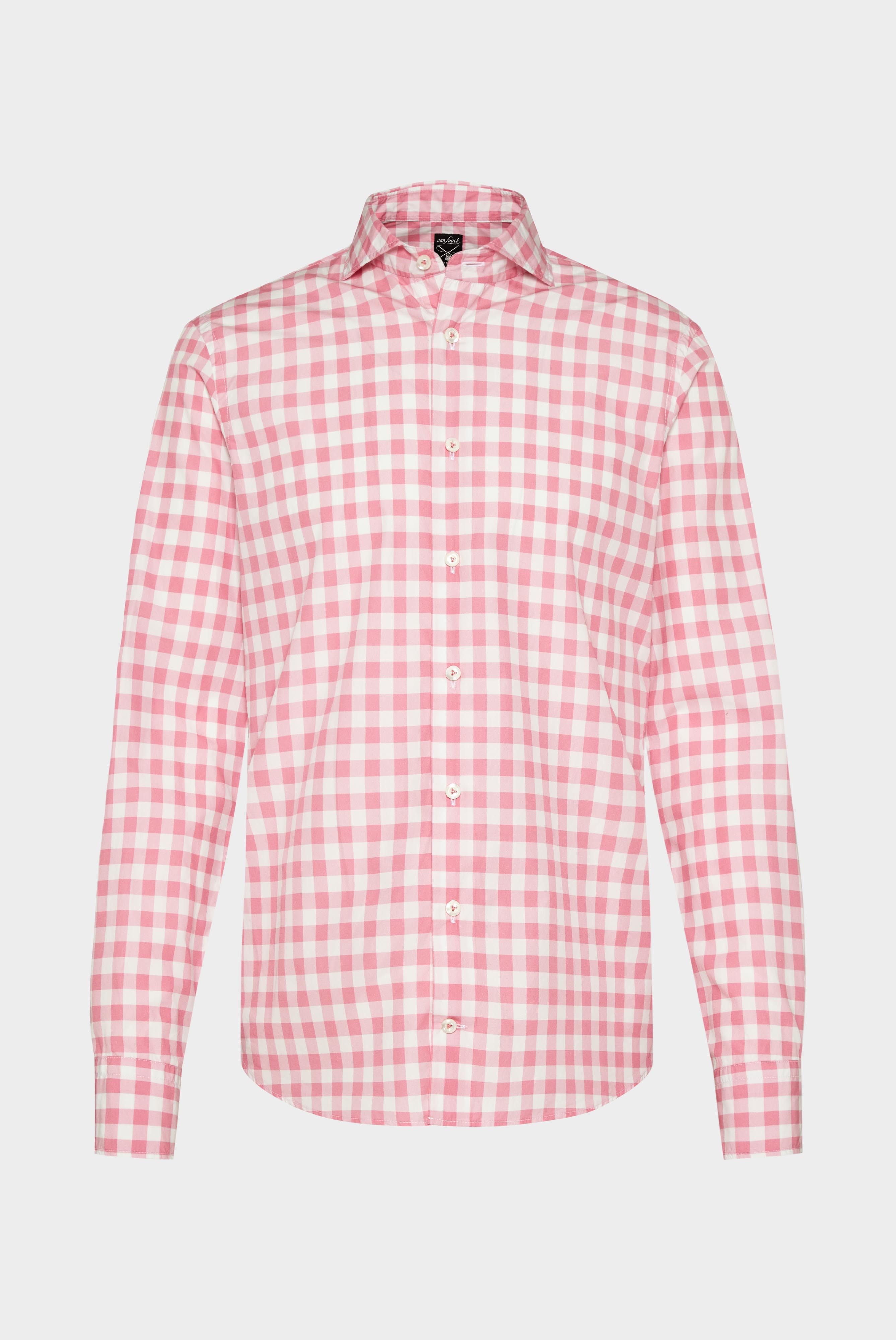 Van Laack-Kariertes Popeline Hemd Slim Fit-Hemden & Blusen-Black-Deal-Outlet-by-ARCHIVIST