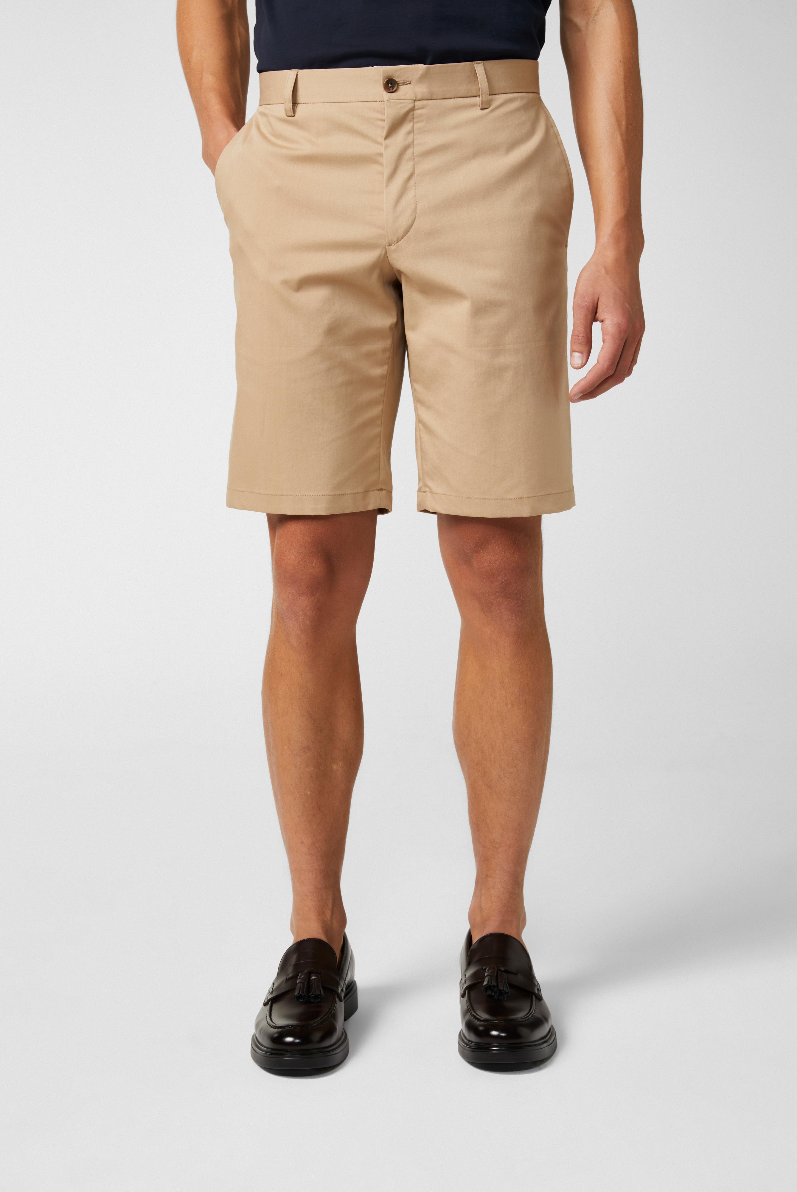 Van Laack-Slim Fit-Shorts aus Baumwoll-Stretch Grau-Jacken & Mäntel-Black-Deal-Outlet-by-ARCHIVIST