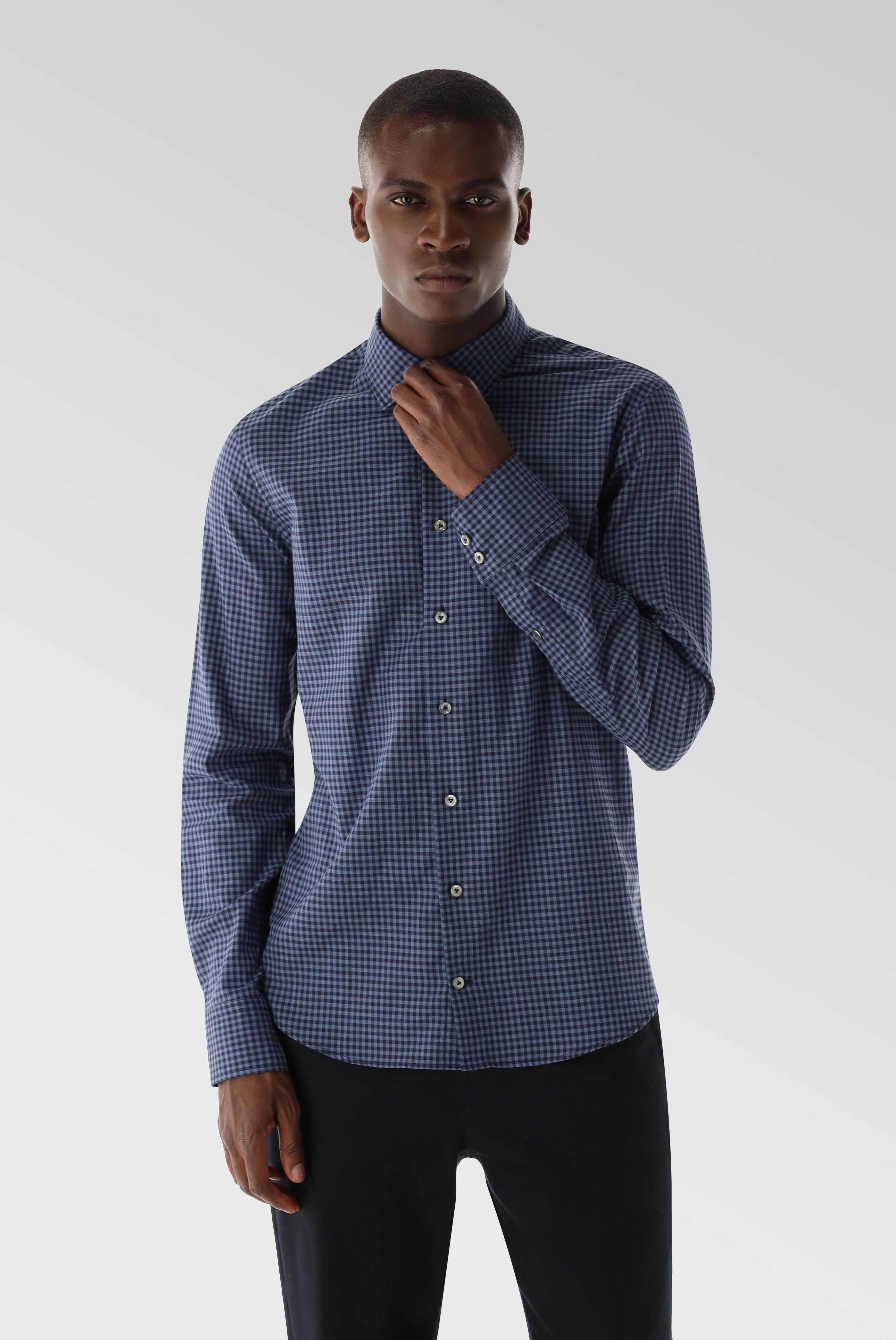 Van Laack-Flanell Hemd mit Karomuster Tailor Fit-Hemden & Blusen-Black-Deal-Outlet-by-ARCHIVIST