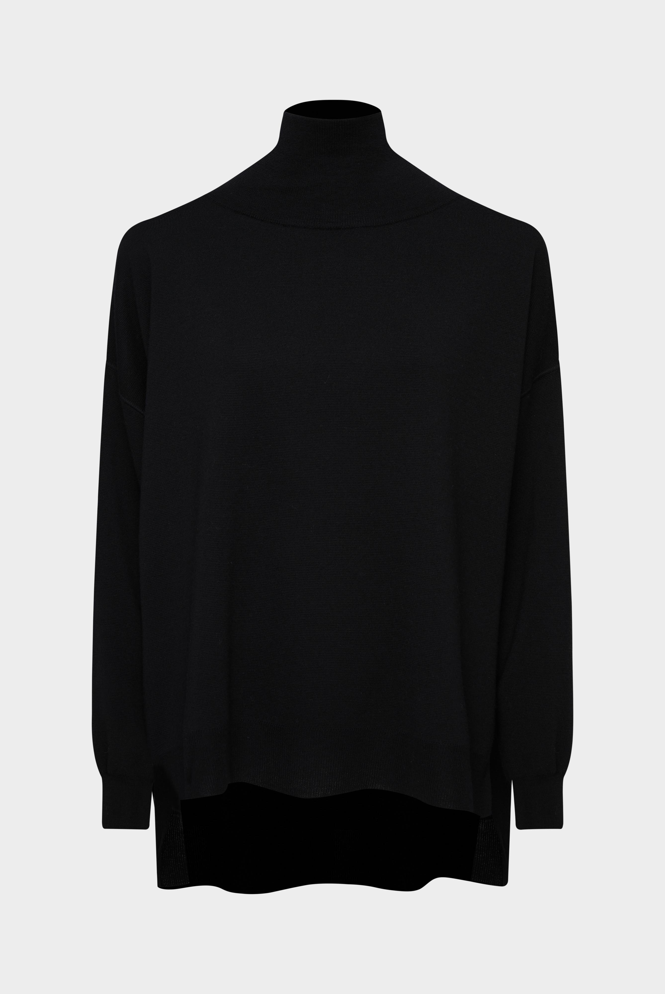 Oversized Rollkragenpullover aus Merinowolle