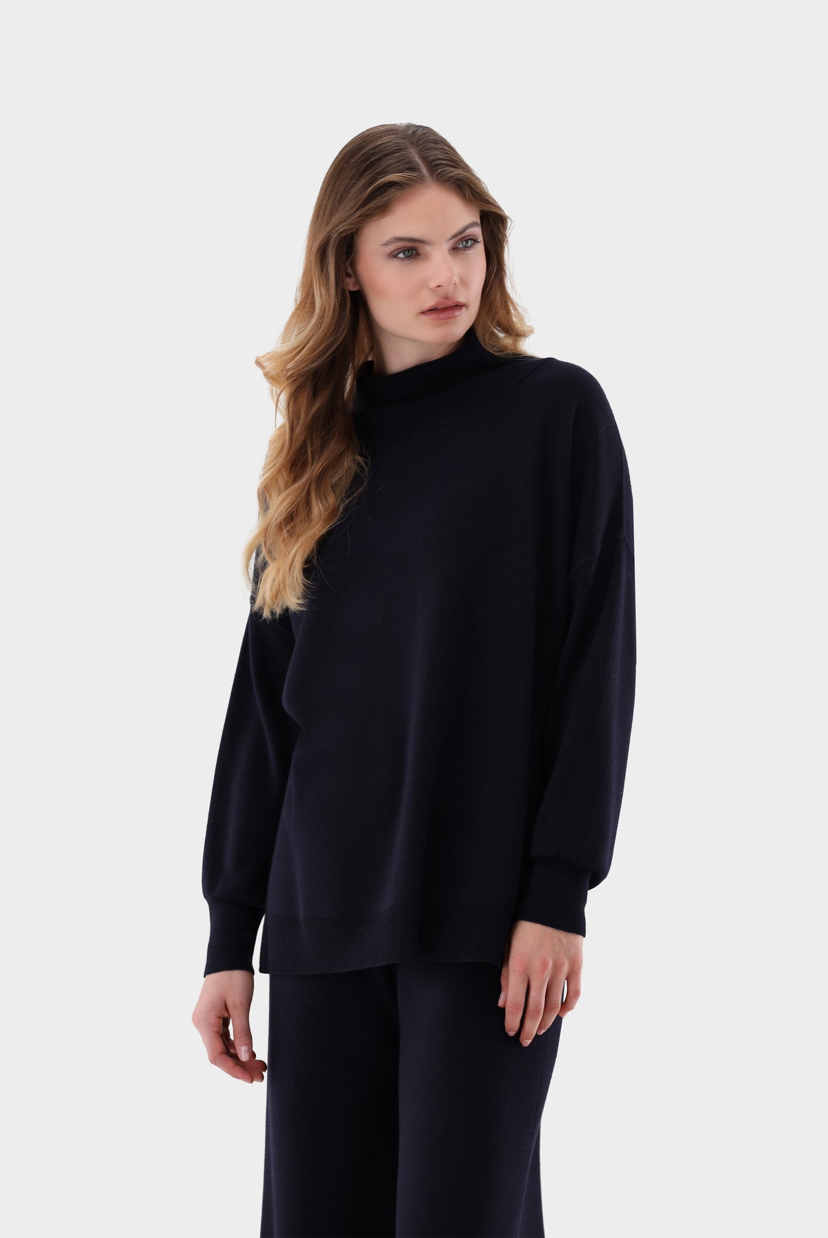 Van Laack Oversized Rollkragenpullover aus Merinowolle, Strick & Pullover