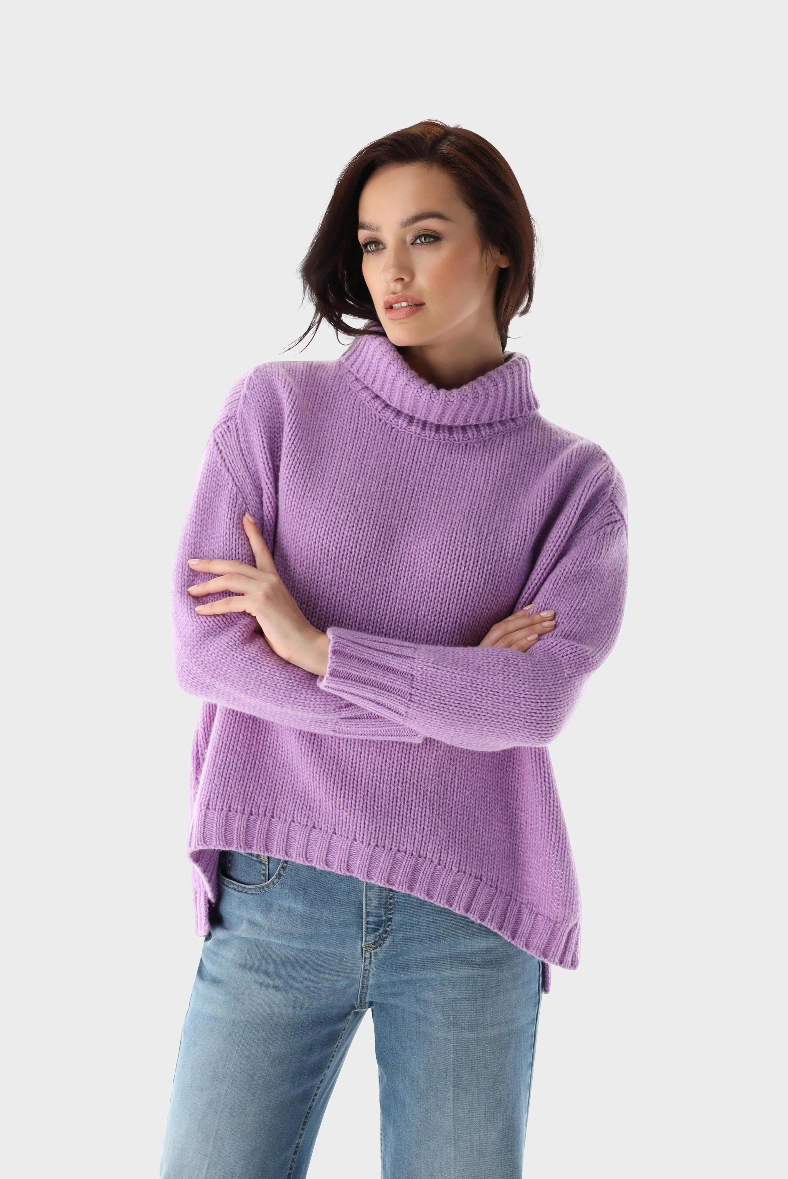 Oversized Rollkragenpullover mit Kaschmir
