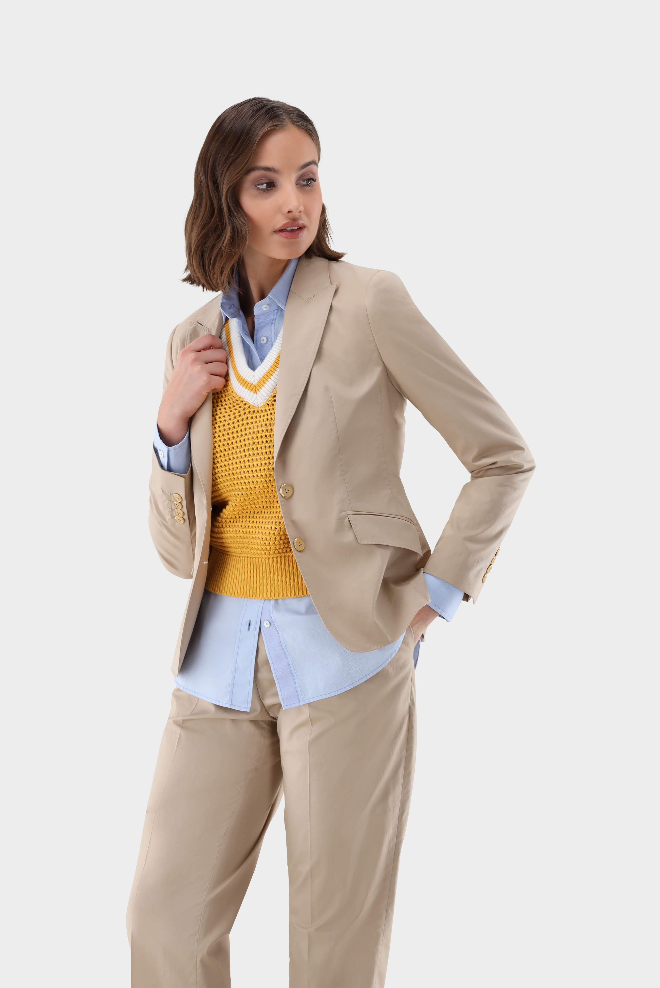 Taillierter Blazer mit Stretch