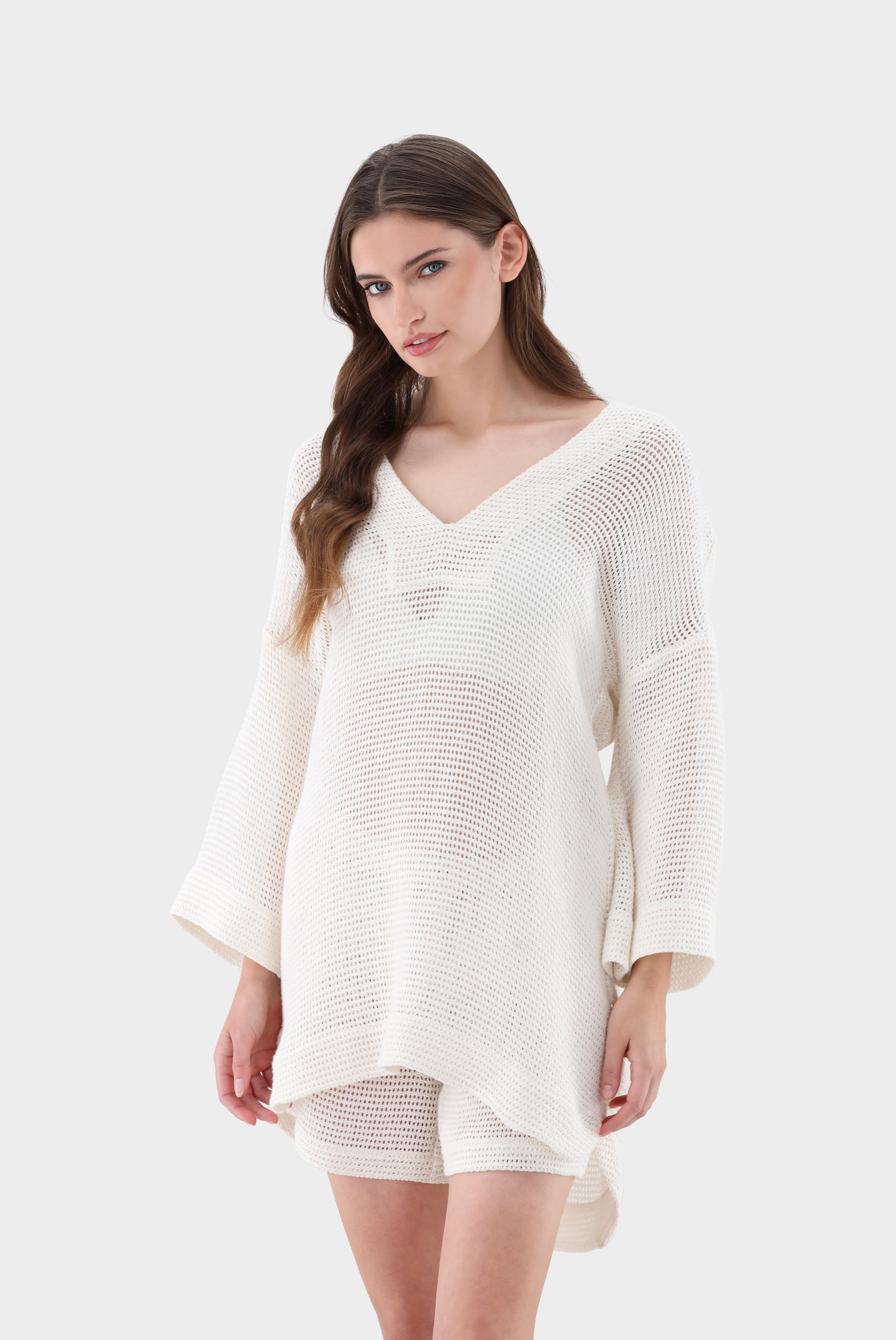 Van Laack-Tunika mit Netzoptik-Hemden & Blusen-Black-Deal-Outlet-by-ARCHIVIST