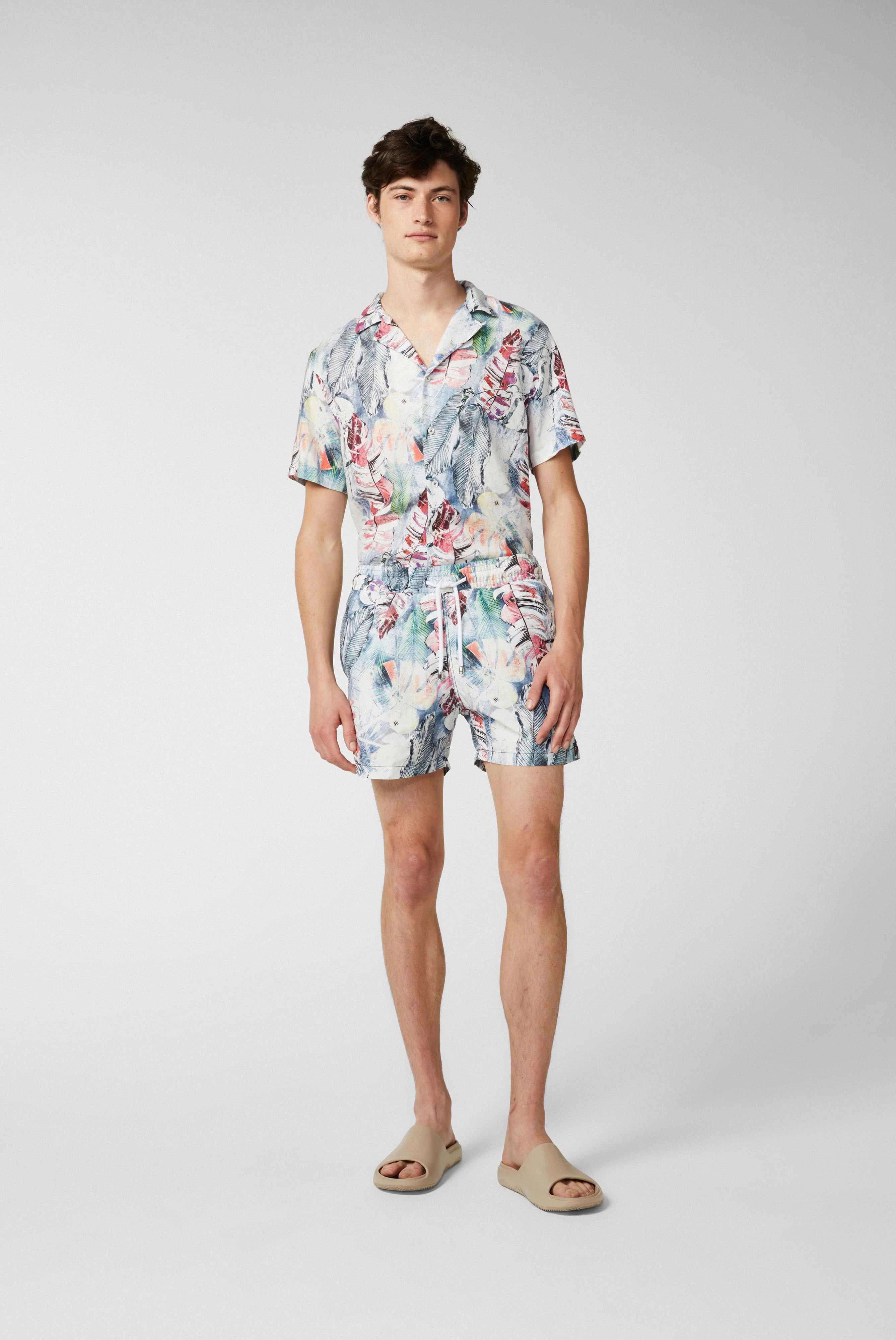 Badehose mit Blumen-Druck