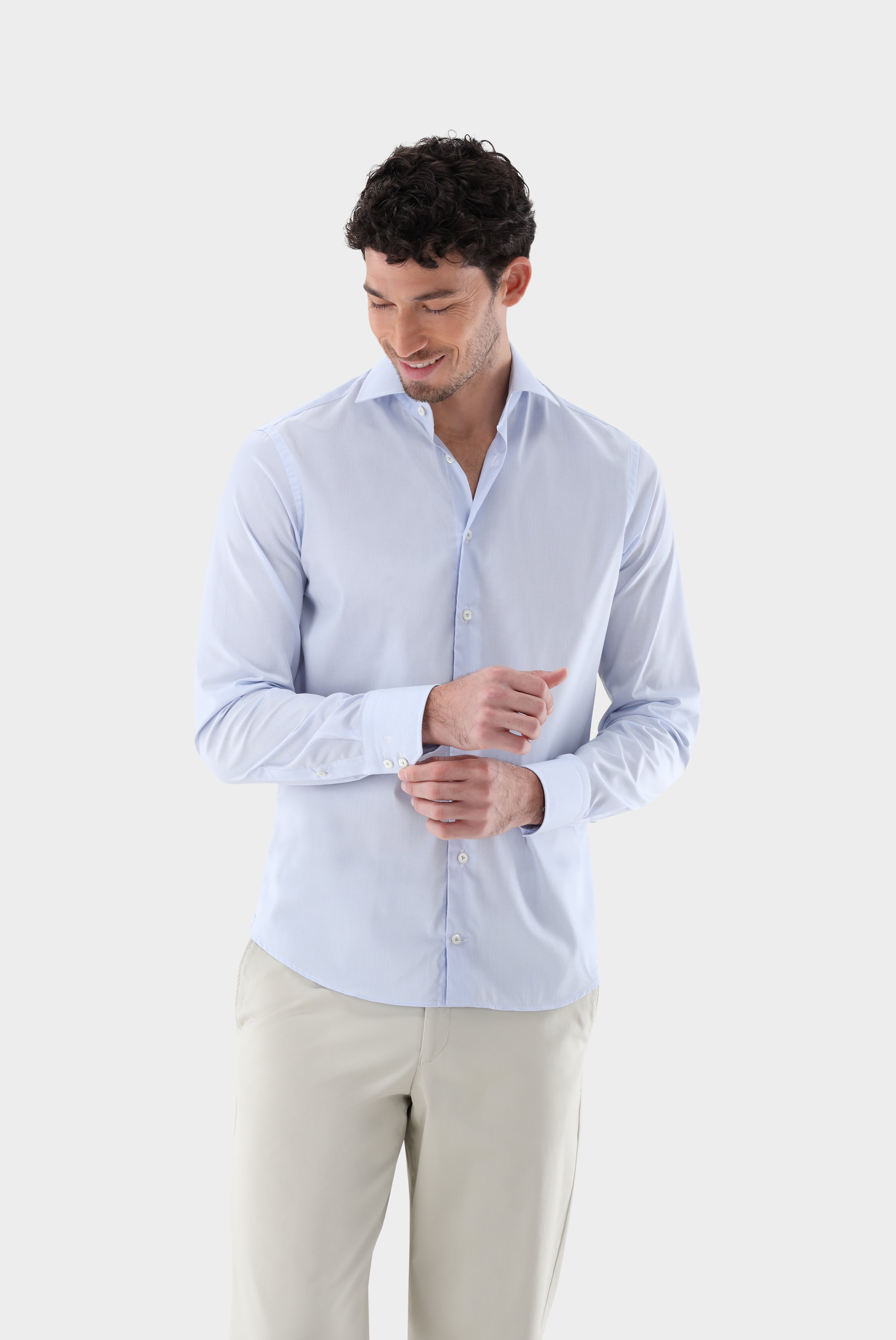 Non-iron twill shirt, slim fit