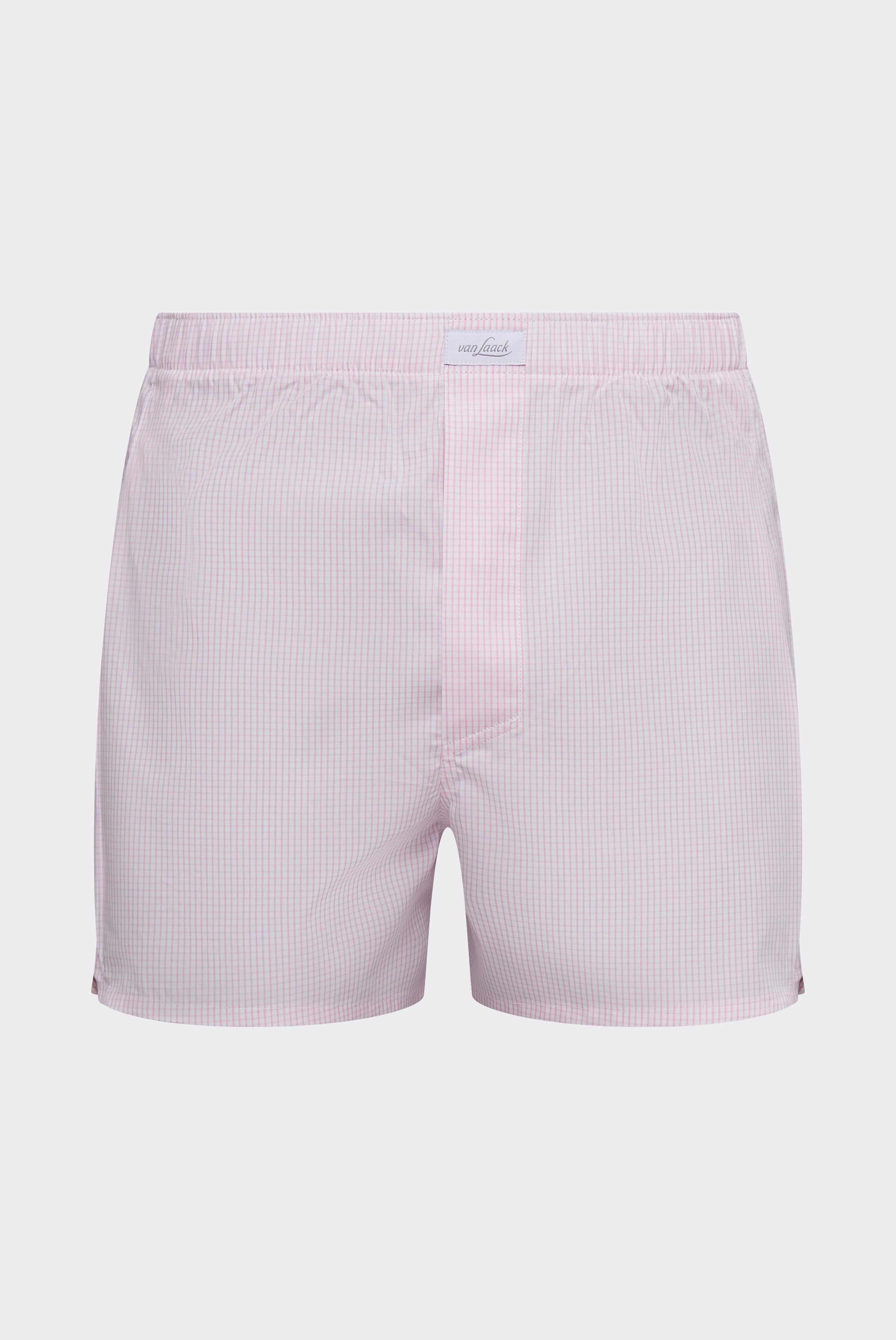 Boxershorts aus Baumwolle mit Vichy-Karo Rot/Rose