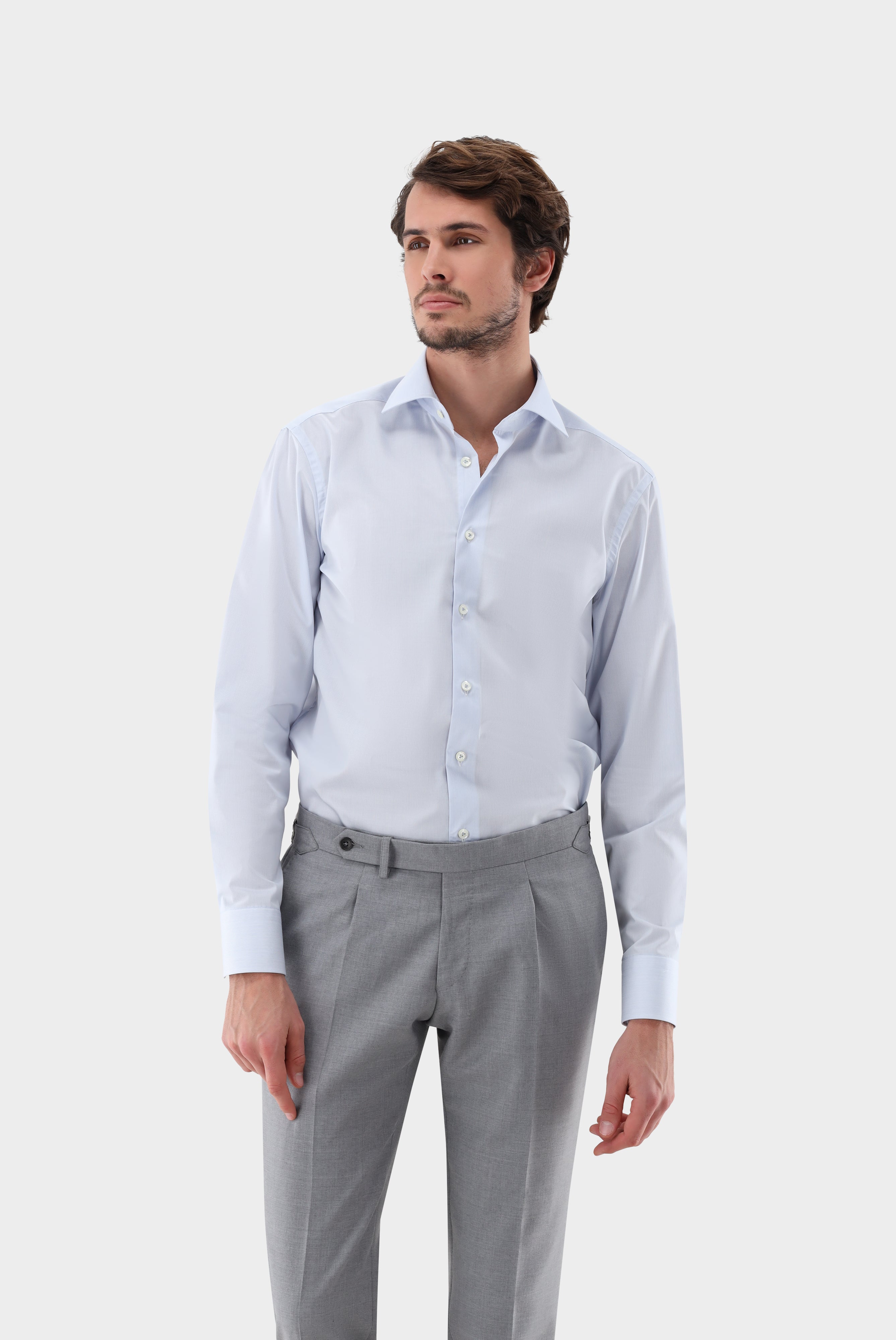 Non-iron twill shirt, tailor fit