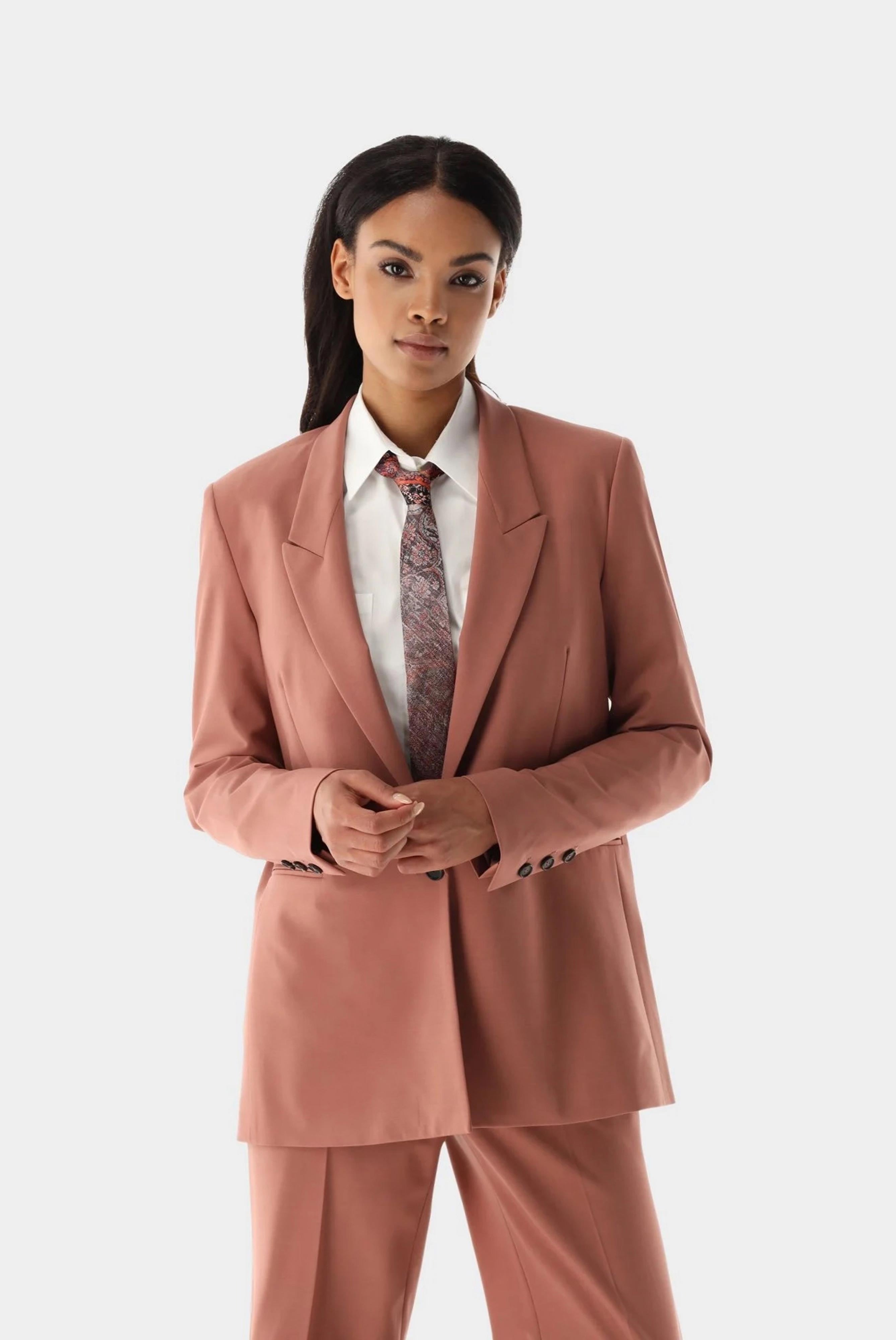 Lockerer Blazer mit Stretch