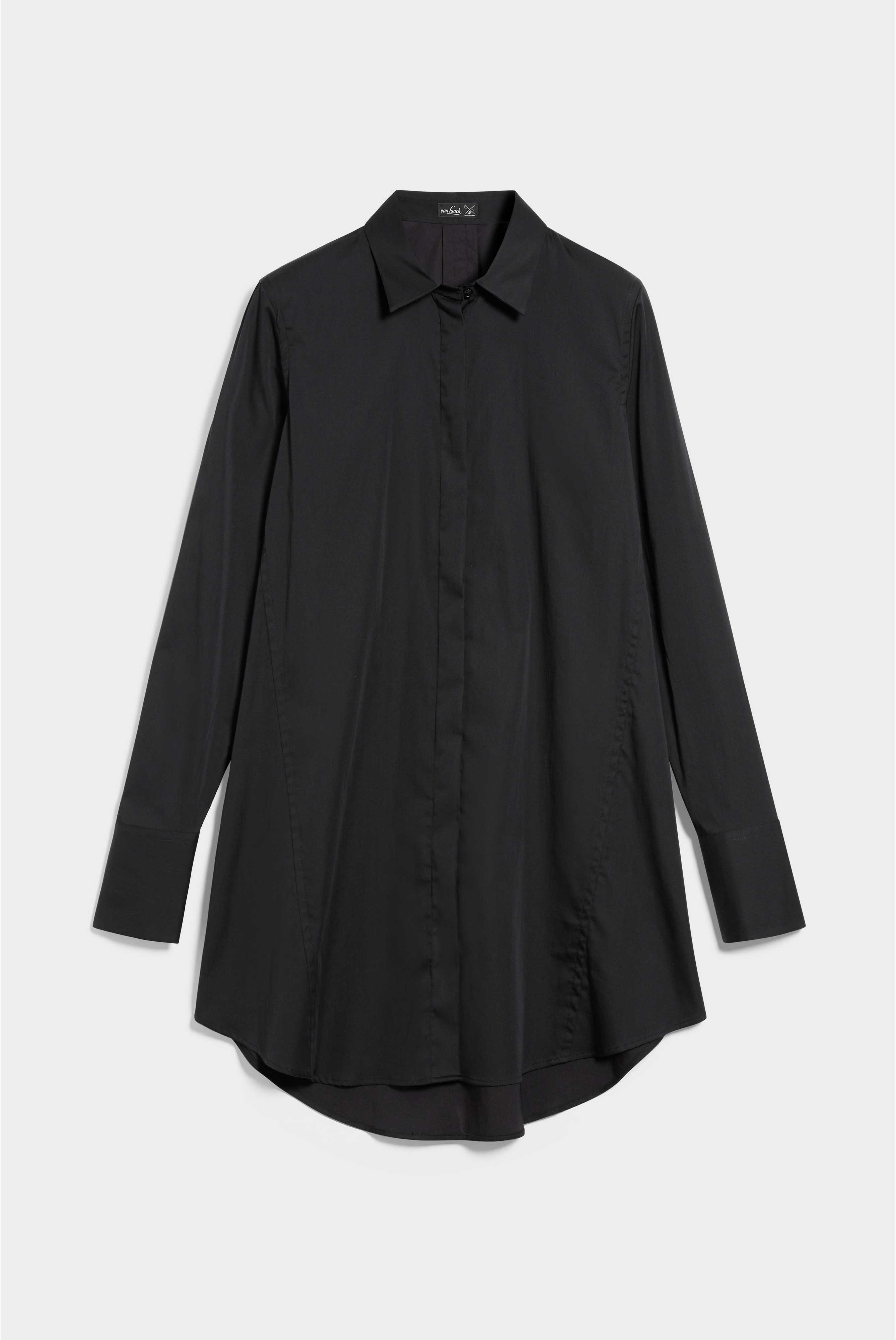 Lange Bluse mit Stretch