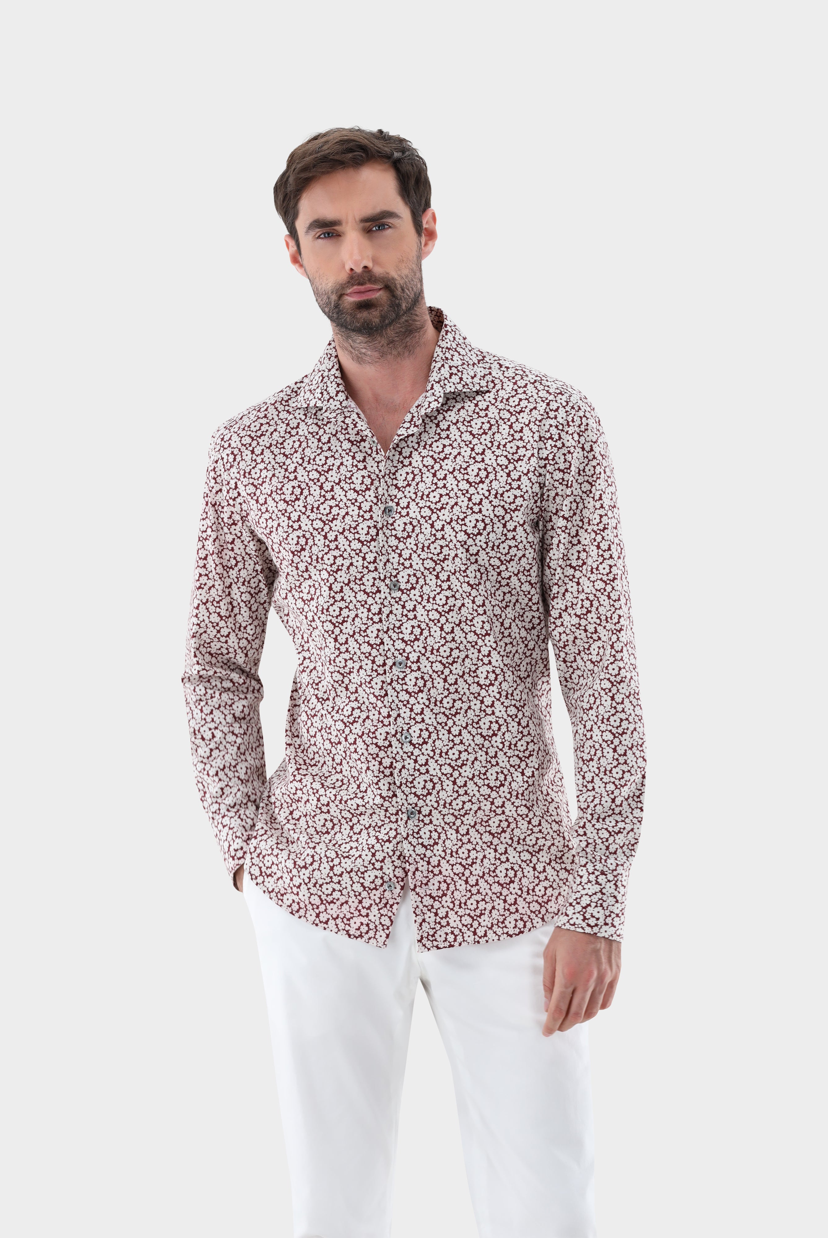 Van Laack-Hemd mit Blumenmuster Tailor Fit-Hemden & Blusen-Black-Deal-Outlet-by-ARCHIVIST