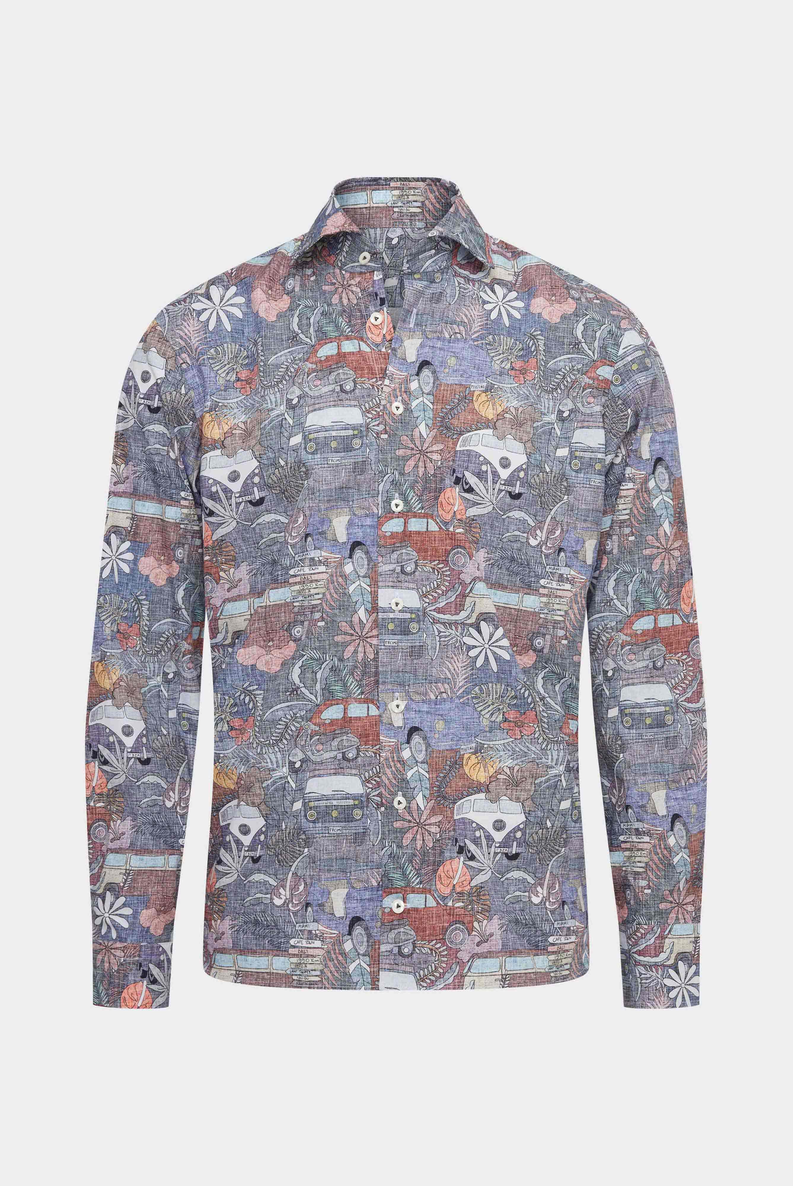 Van Laack-Lässiges Sommer Hemd mit Print Bunt-Hemden & Blusen-Black-Deal-Outlet-by-ARCHIVIST