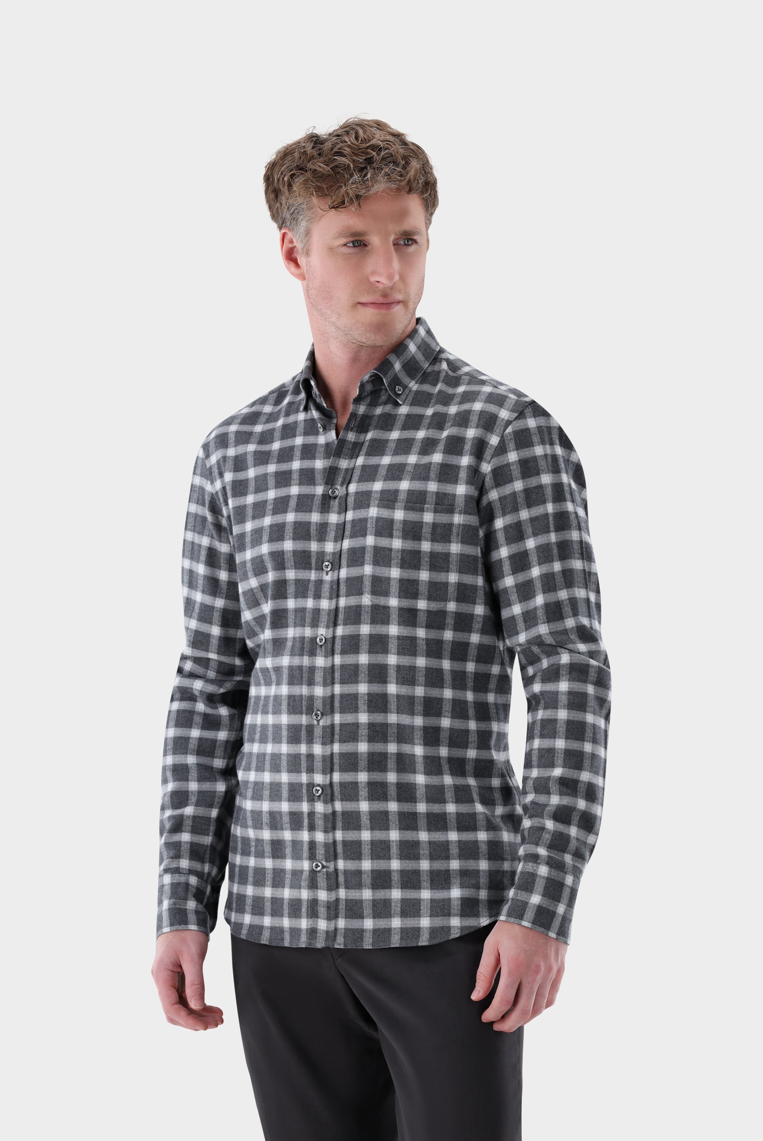 Checked flannel shirt Tailor Fit