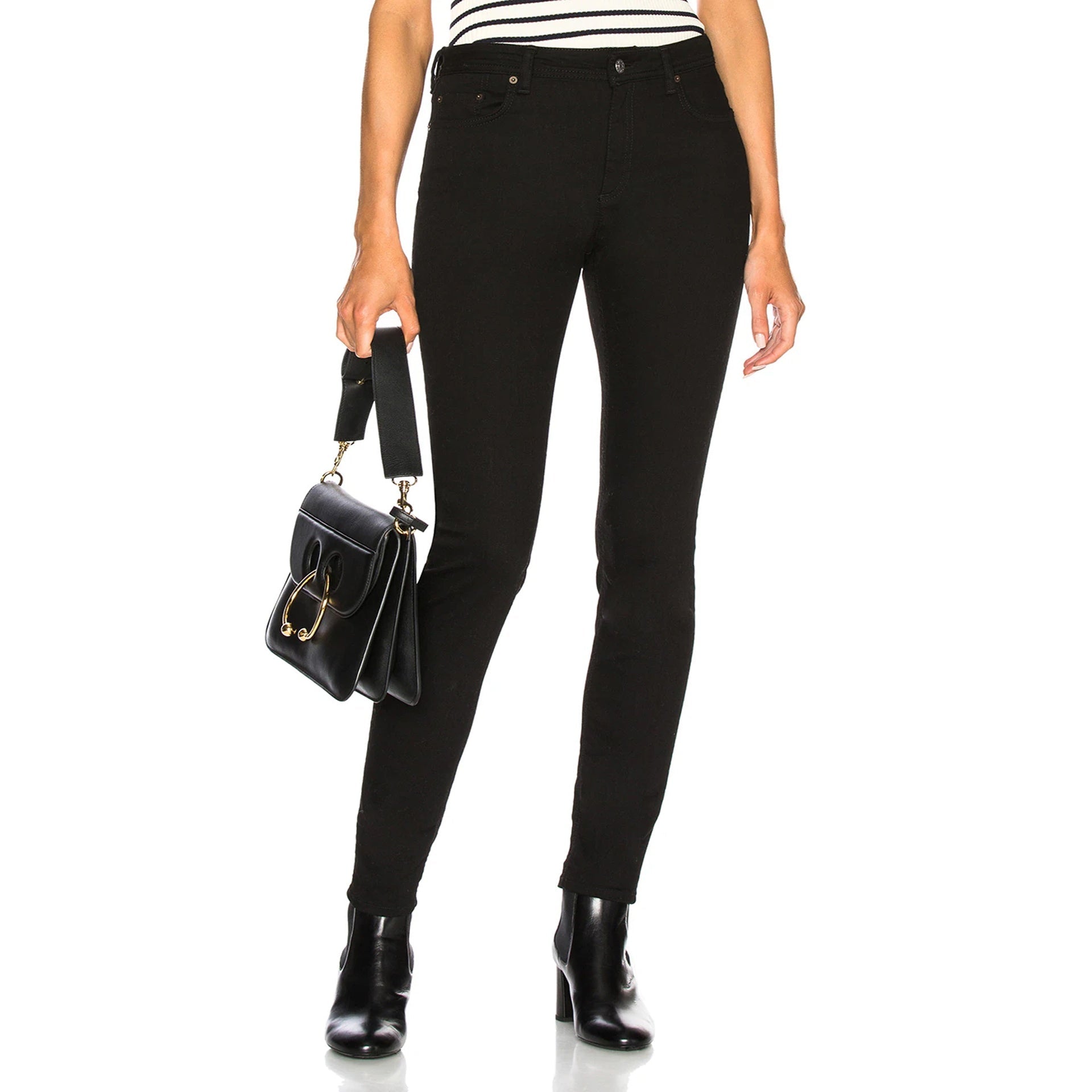 Acne Studios Blå Konst Climb Cotton Denim Jeans - WOMEN CLOTHING - ACNE STUDIOS - Tluxy New