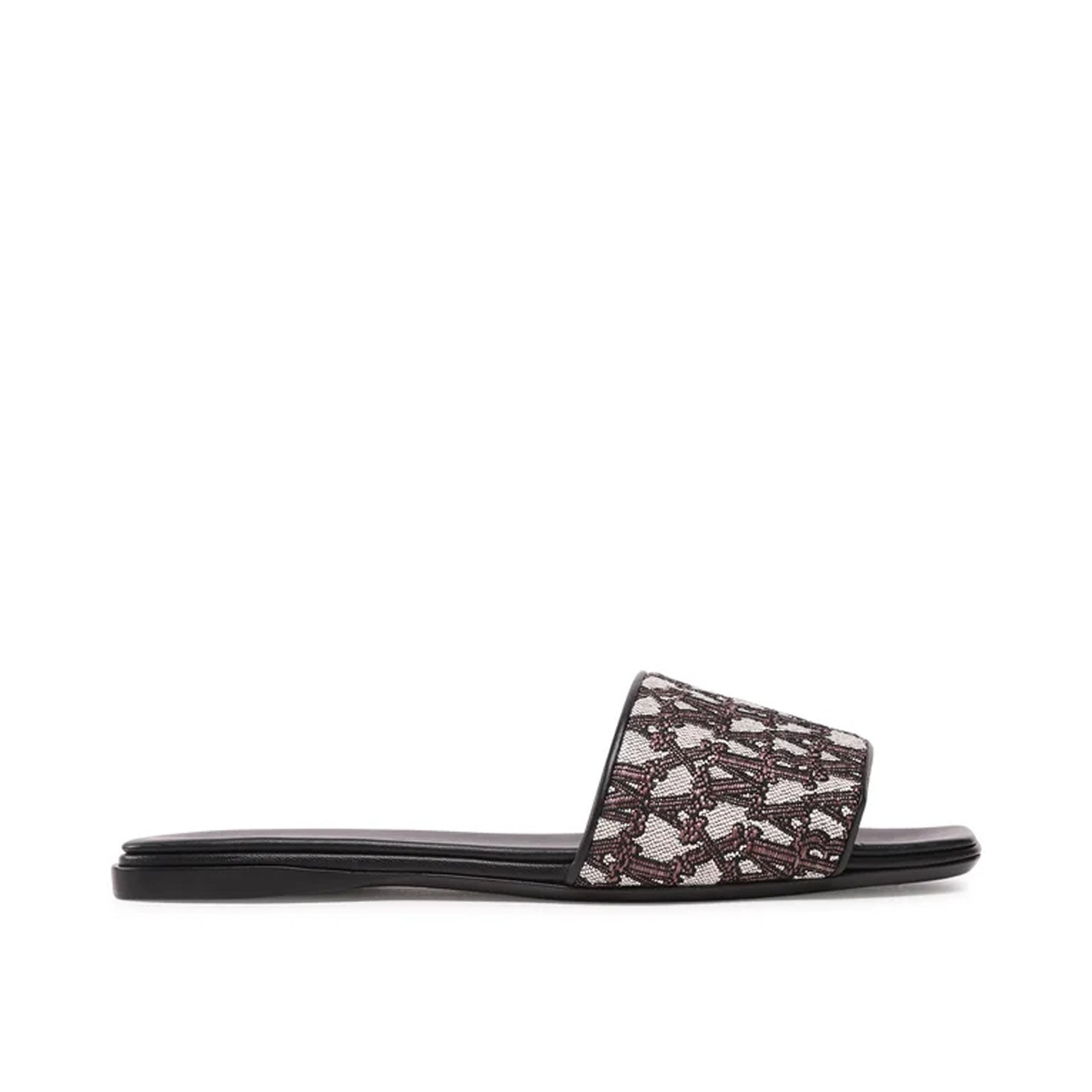 Max Mara Accessori-Max Mara Fridac Logo Slides-WOMEN SHOES-Black-Deal-Outlet-by-ARCHIVIST