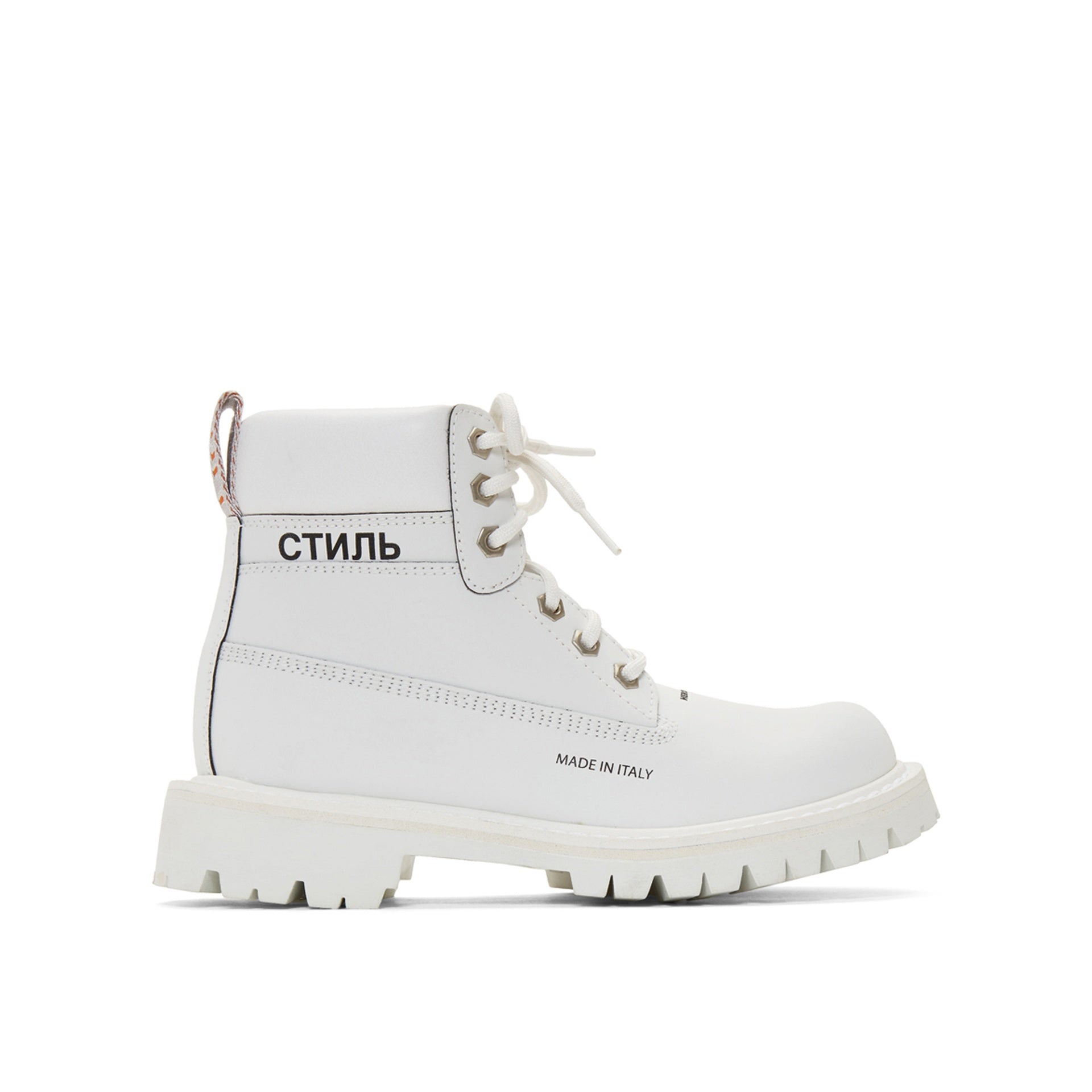 Heron Preston-Heron Preston Leather Reflective Ankle Boots-MEN SHOES-Black-Deal-Outlet-by-ARCHIVIST