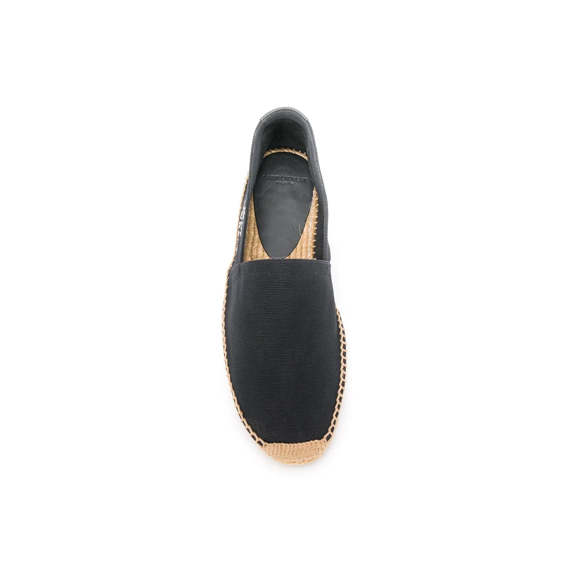 Saint Laurent Canvas Logo Espadrilles