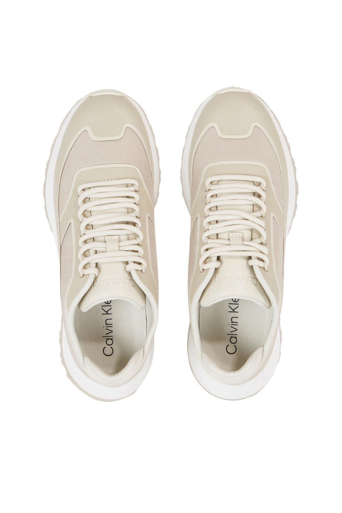 Calvin Klein-OUTLET-SALE-2 Piece Sole Runner Lace-Up Sneakers-ARCHIVIST