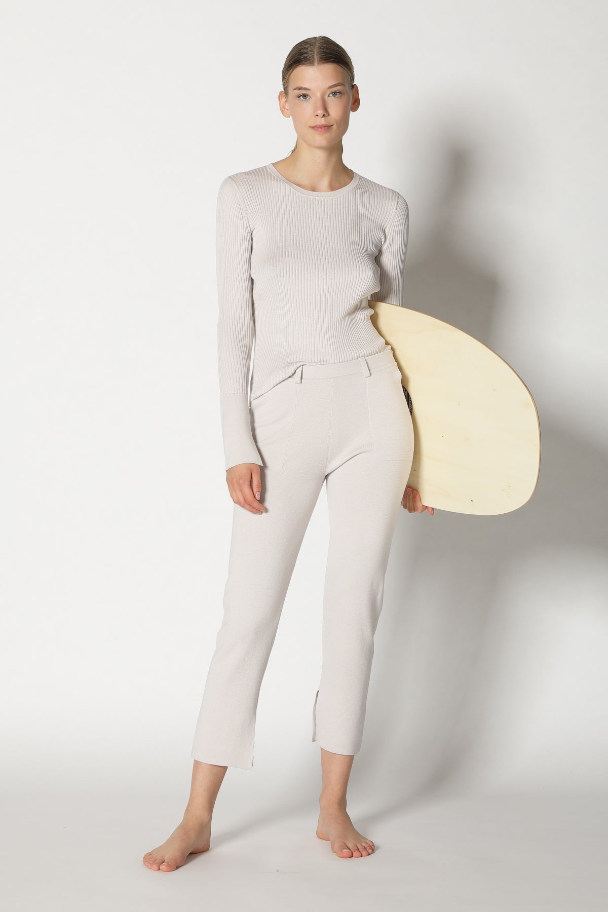 Silky Rib Crew Jumper