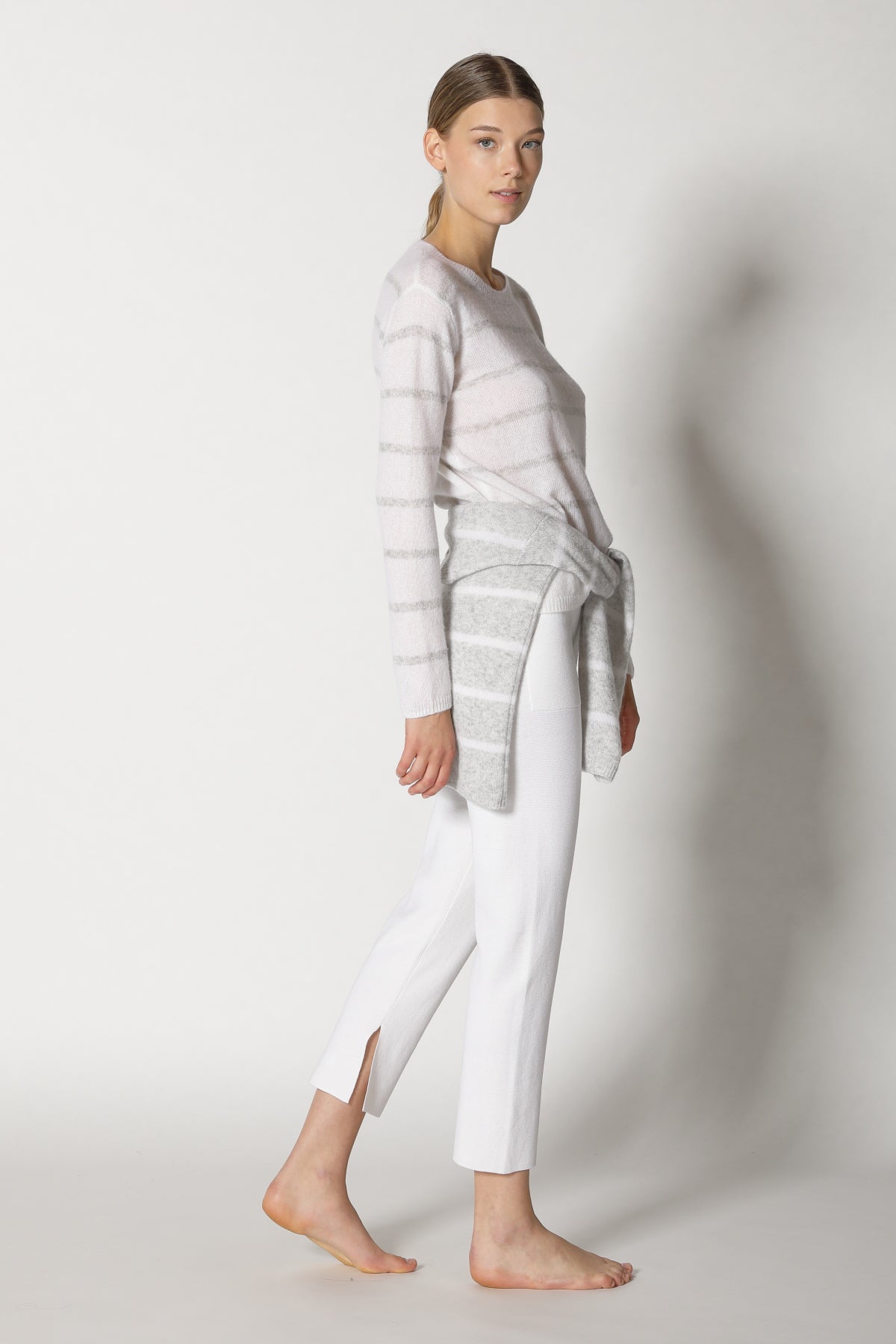 Blurry Stripe Crewneck