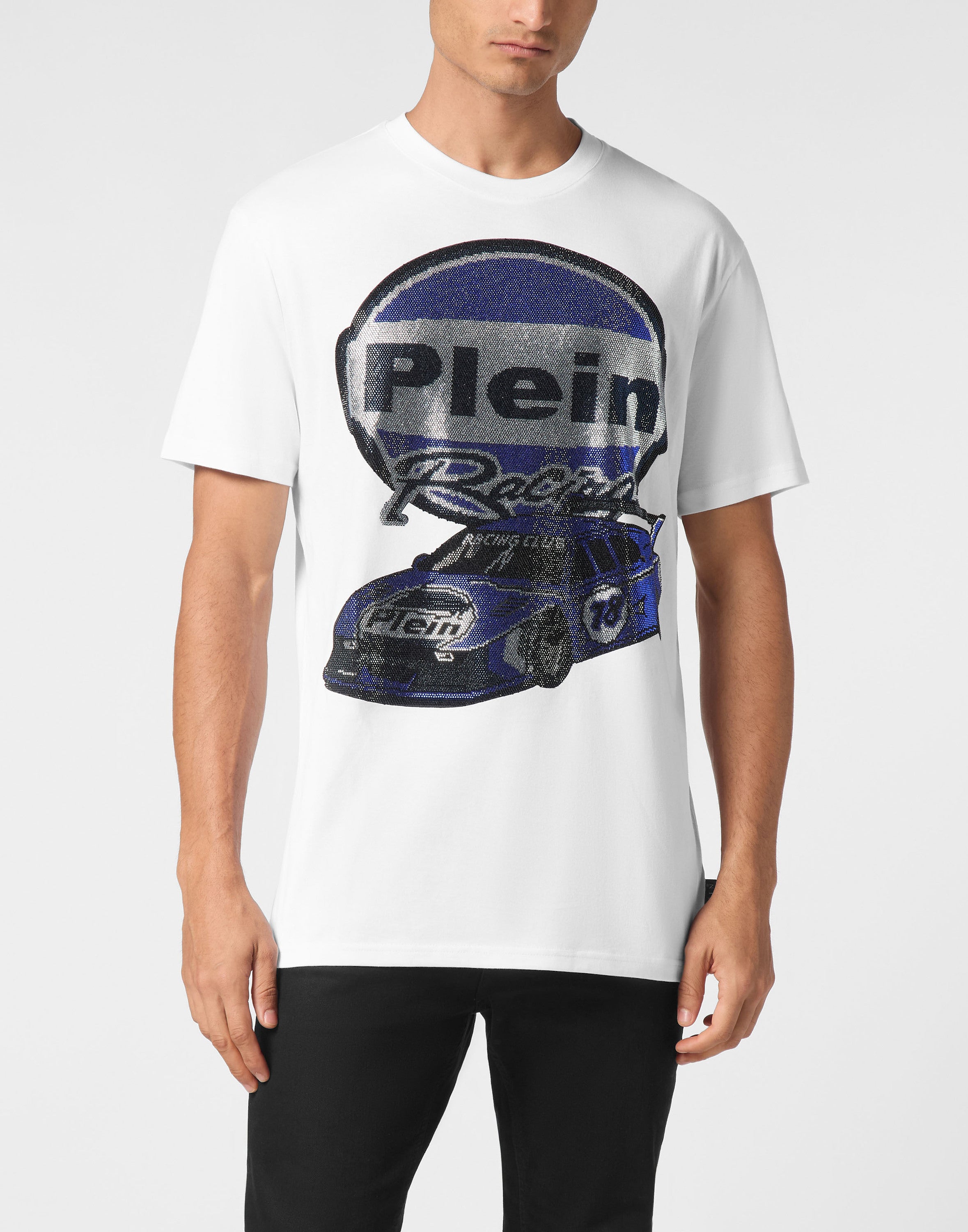 Jersey T-shirt Round Neck SS Strass Cars Racing